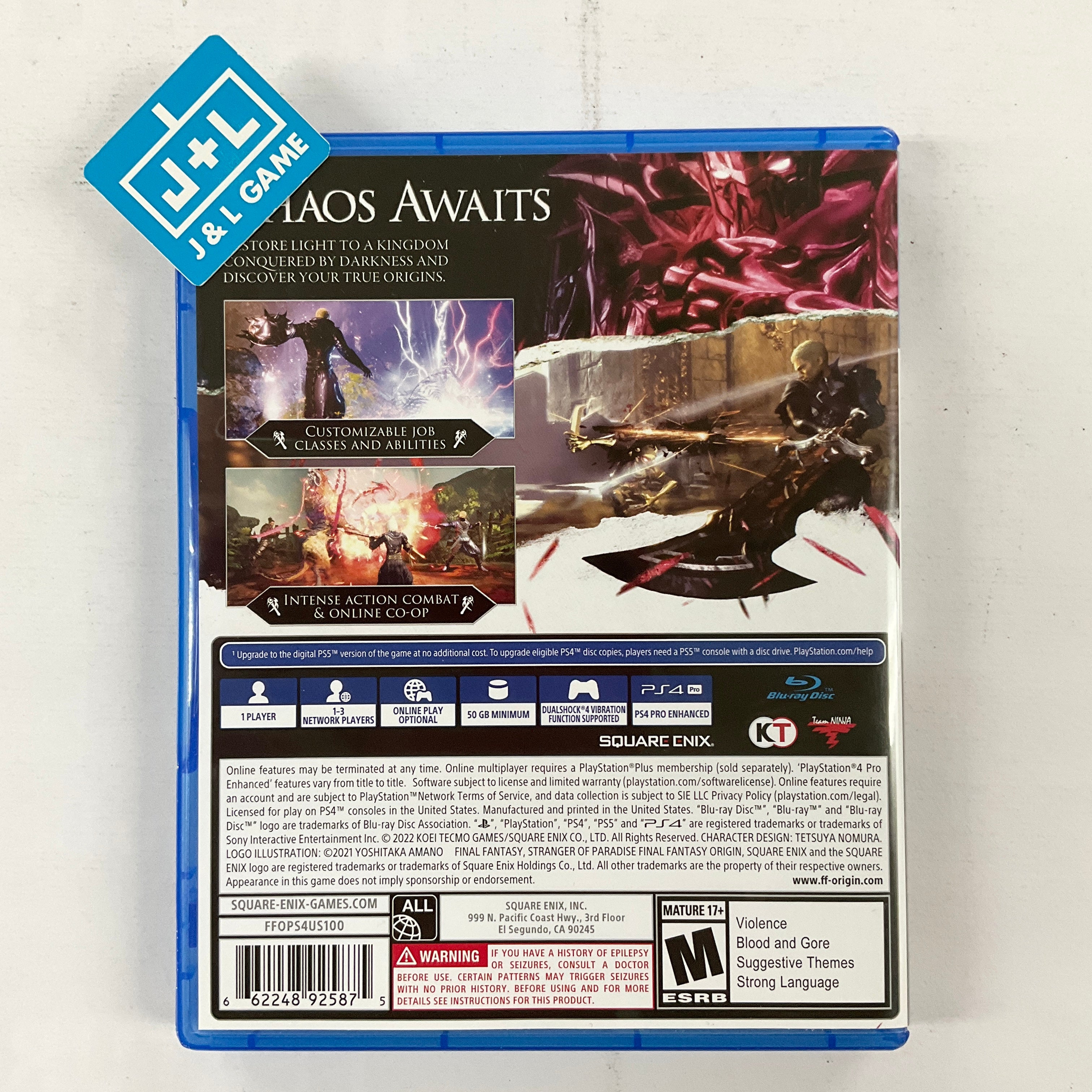 Stranger of Paradise: Final Fantasy Origin - (PS4) PlayStation 4 [UNBOXING] Video Games Square Enix   