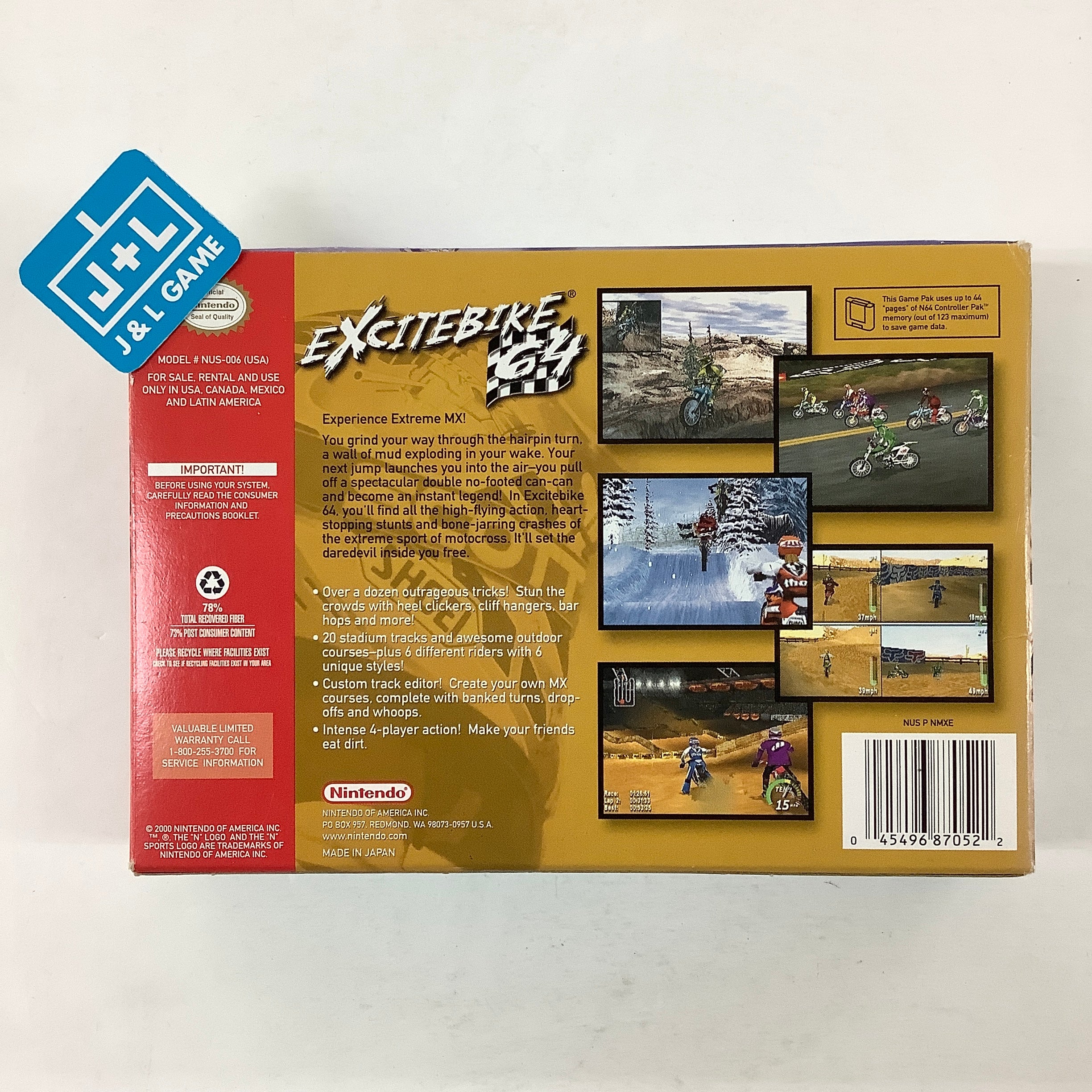 Excitebike 64 - (N64) Nintendo 64 [Pre-Owned] Video Games Nintendo   