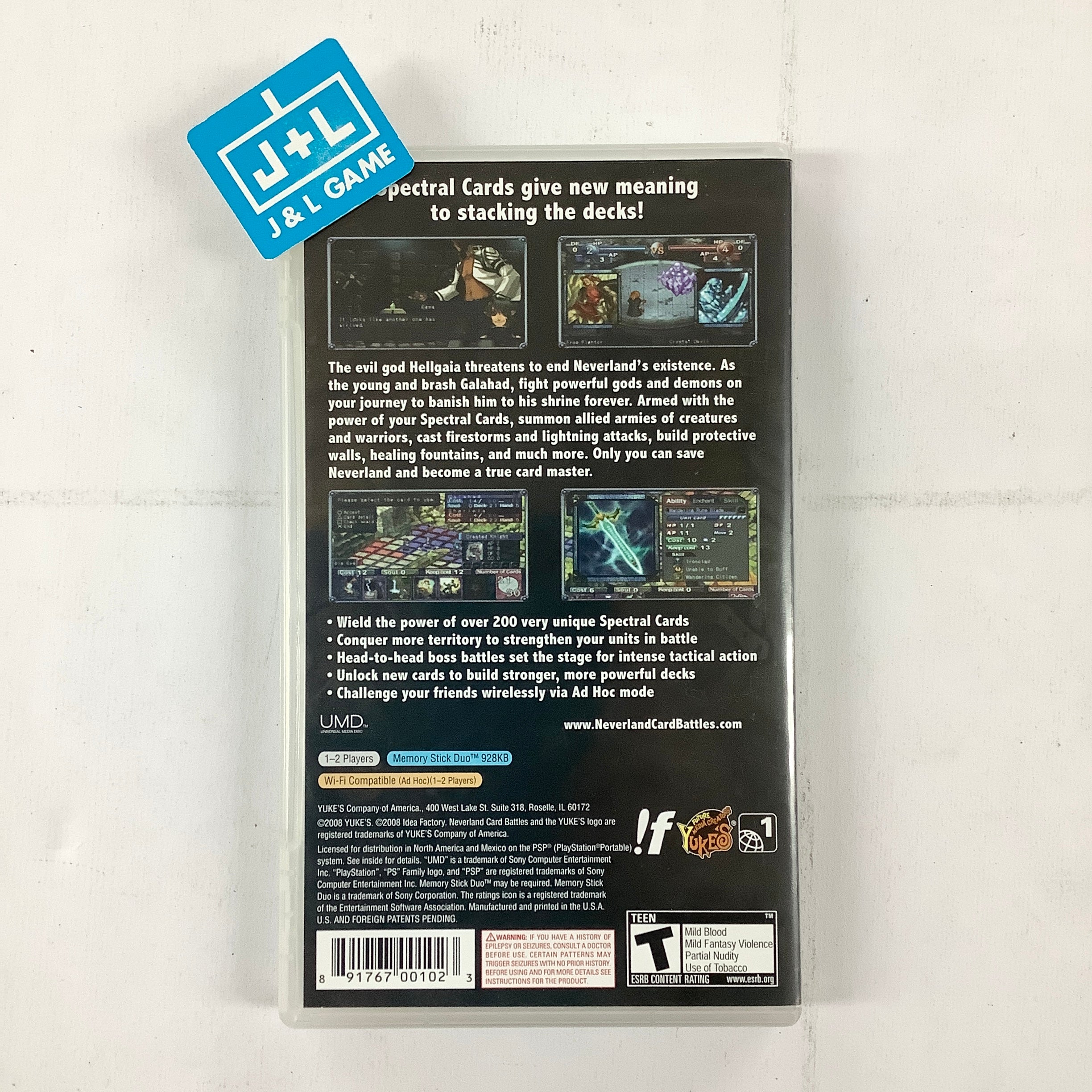 Neverland Card Battles - Sony PSP [Pre-Owned] Video Games Yuke's   