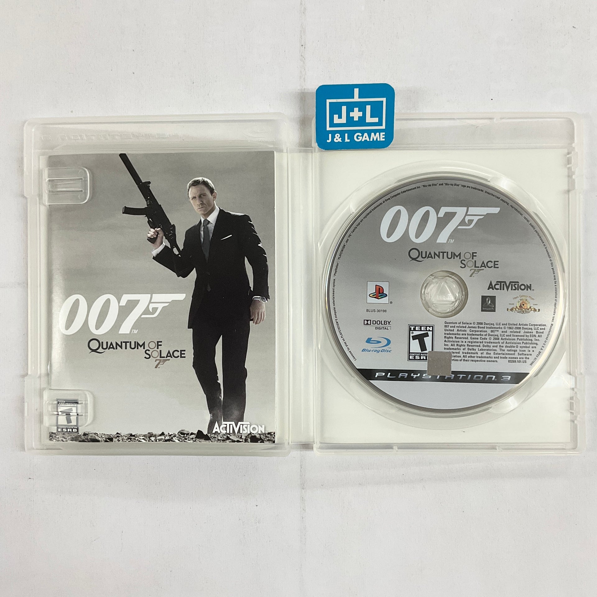 Jeu PS3 007 Quantum Of Solace - Version Française Complète, Boîte Et Instructions, Très Bon état