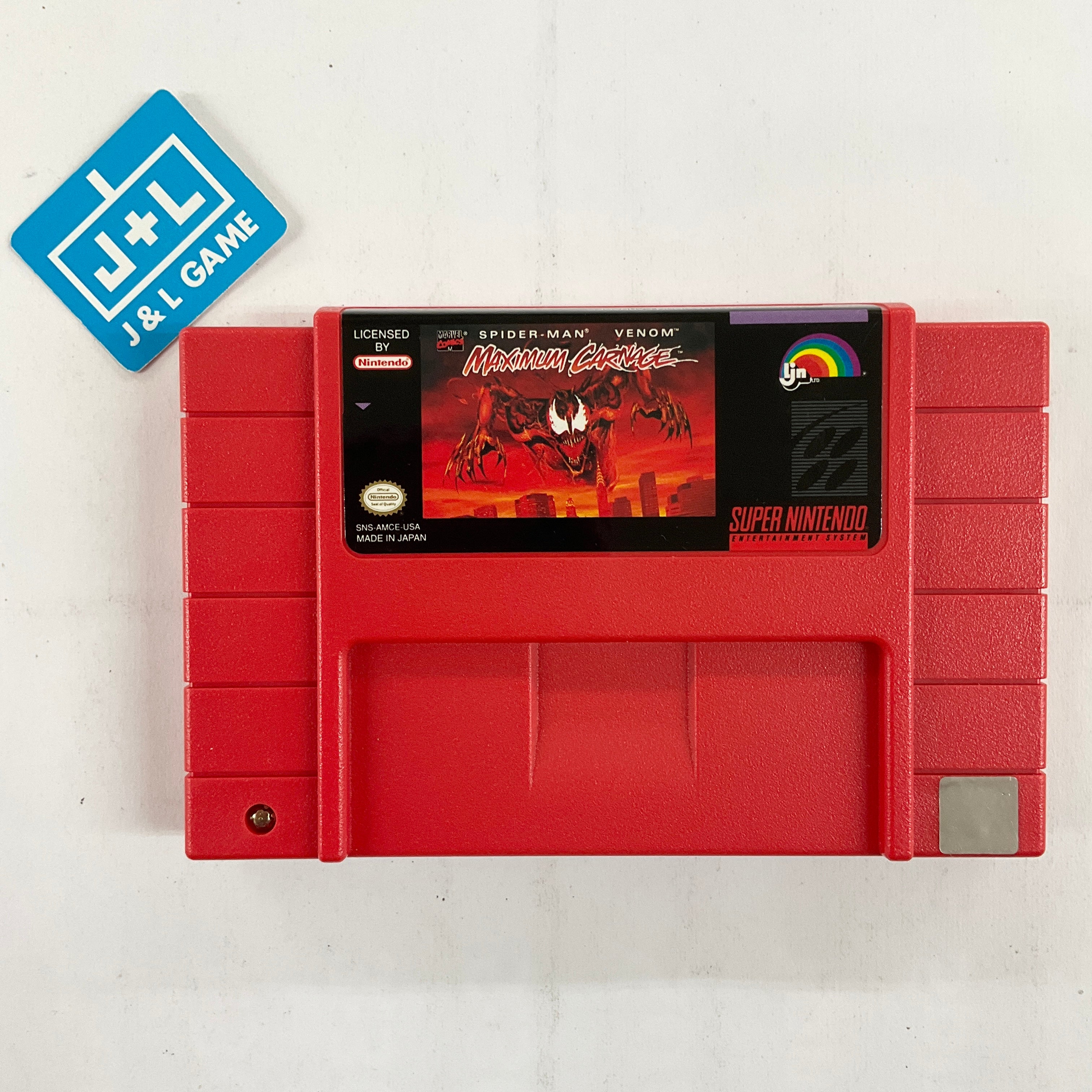 Spider-Man & Venom: Maximum Carnage - (SNES) Super Nintendo [Pre-Owned] Video Games LJN Ltd.   