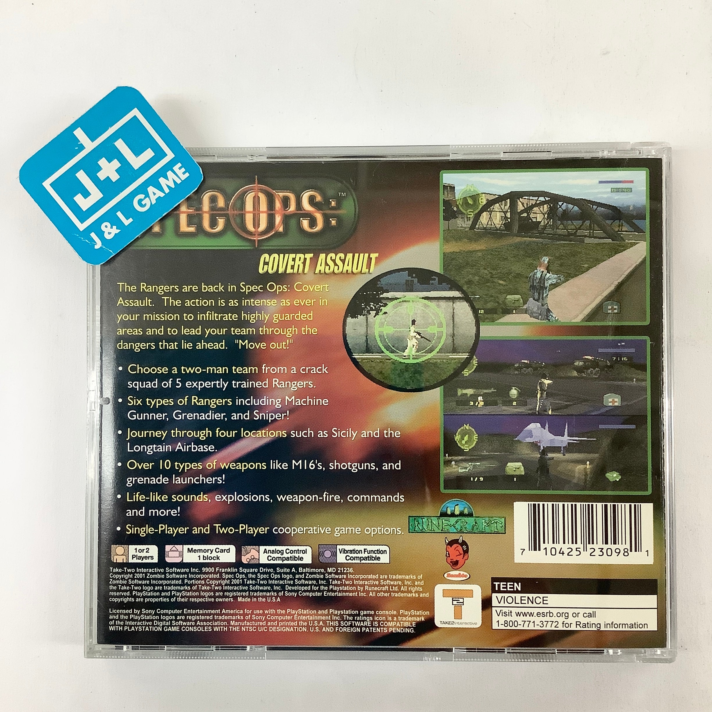 Spec Ops: Covert Assault - (PS1) PlayStation 1 [Pre-Owned] Video Games Take-Two Interactive   