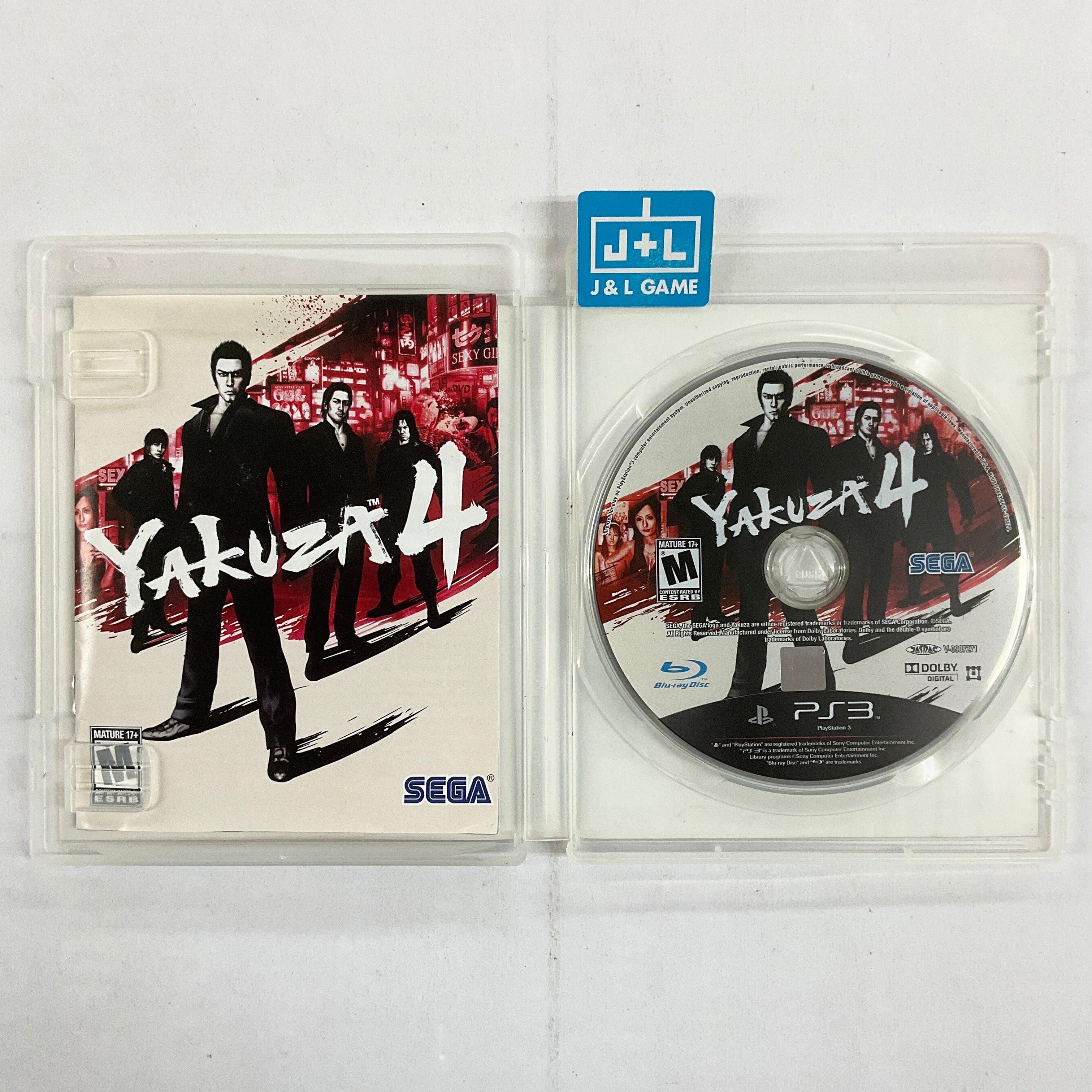 Yakuza 4 - (PS3) PlayStation 3 [Pre-Owned] Video Games Sega   