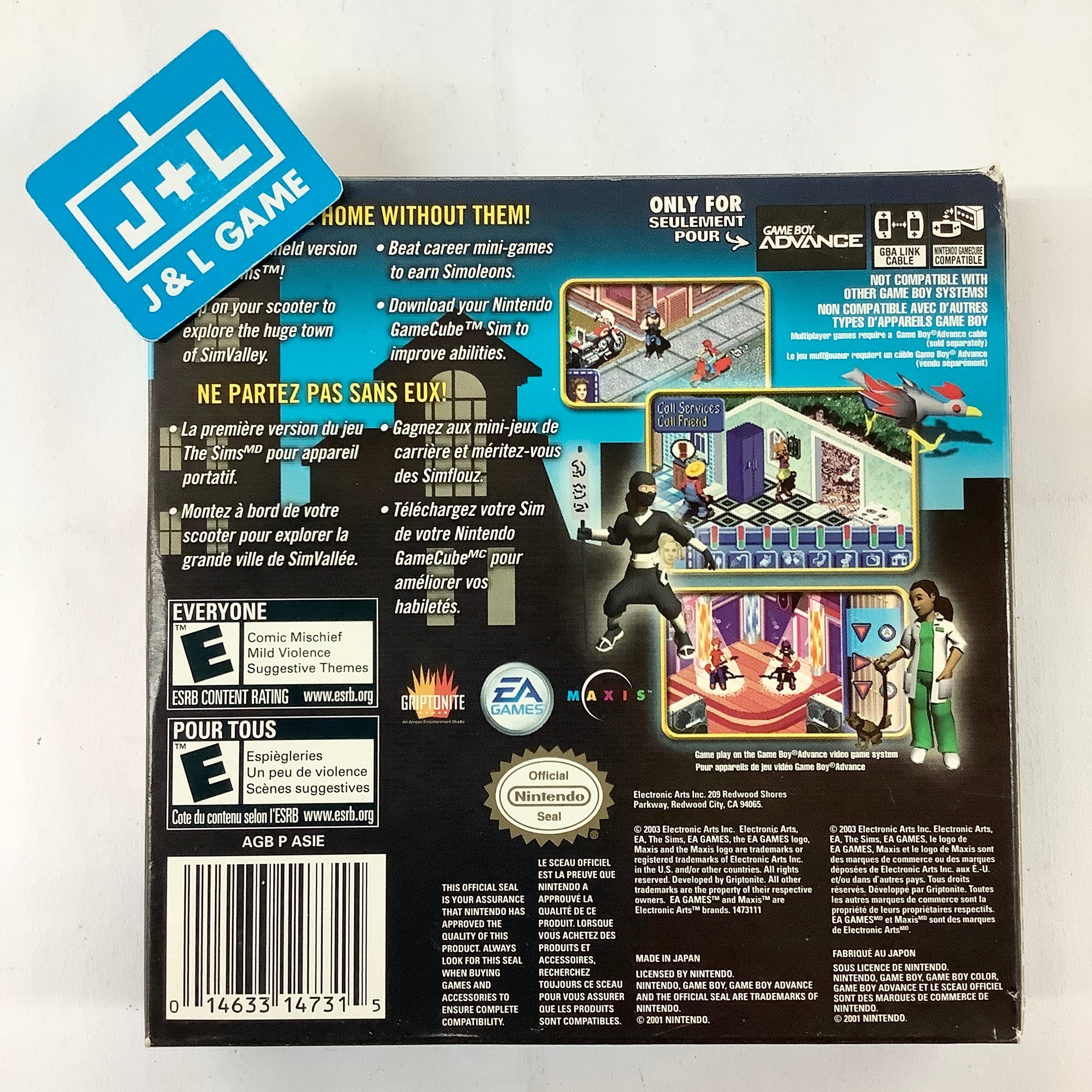 The Sims Bustin' Out - (GBA) Game Boy Advance [Pre-Owned] Video Games EA Games   