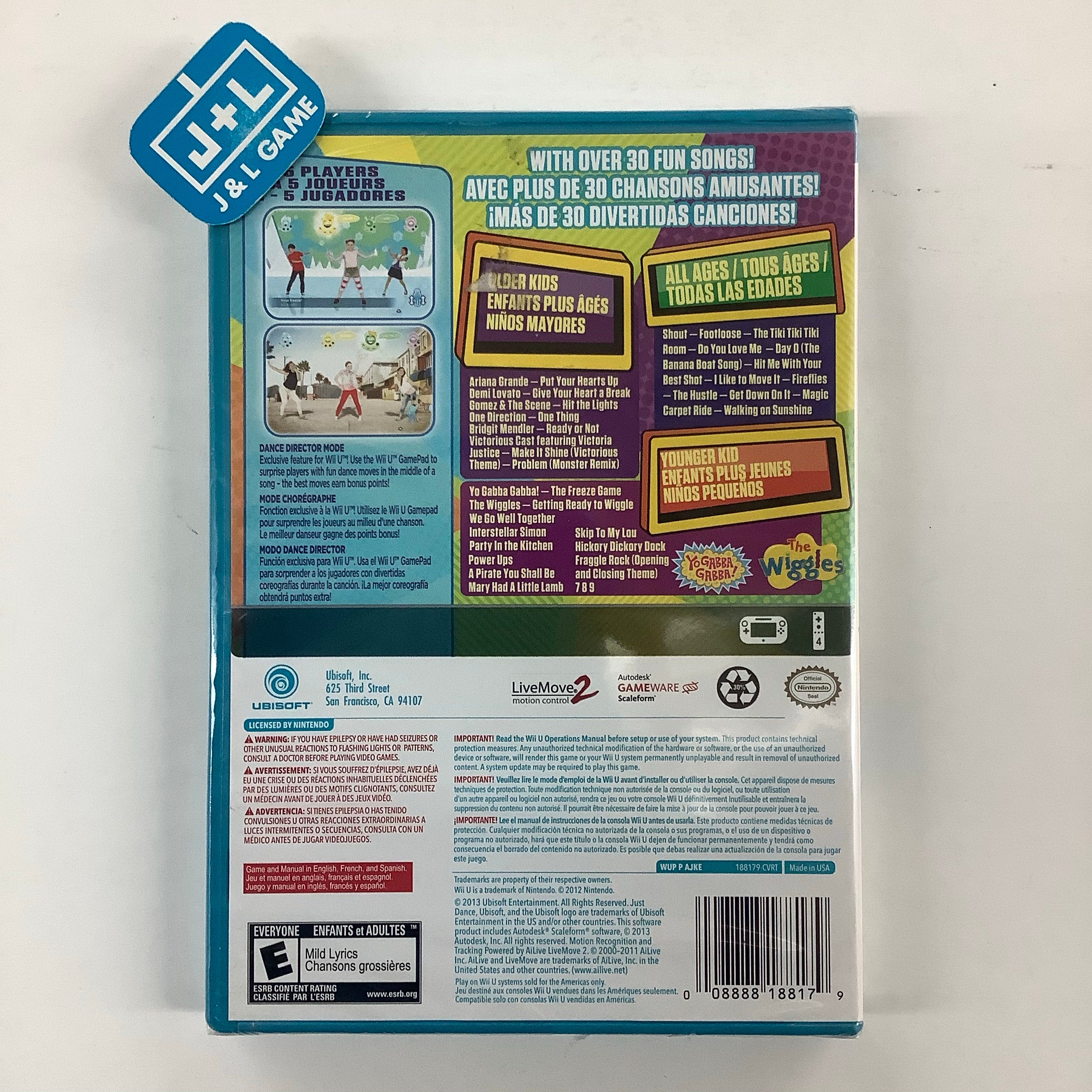 Just Dance Kids 2014 - Nintendo Wii U Video Games Ubisoft   