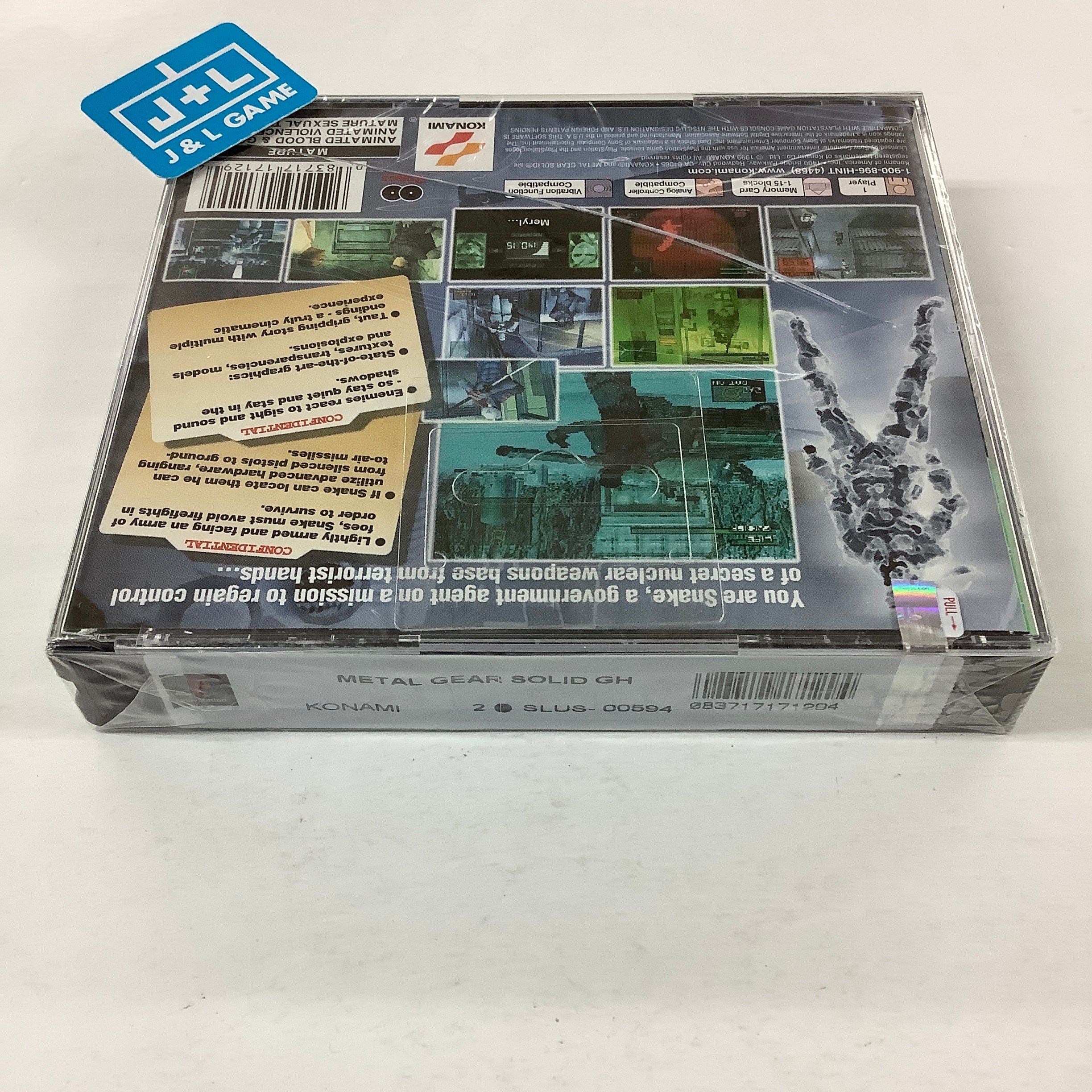 Metal Gear Solid (Greatest Hits) - (PS1) PlayStation 1 Video Games Konami   
