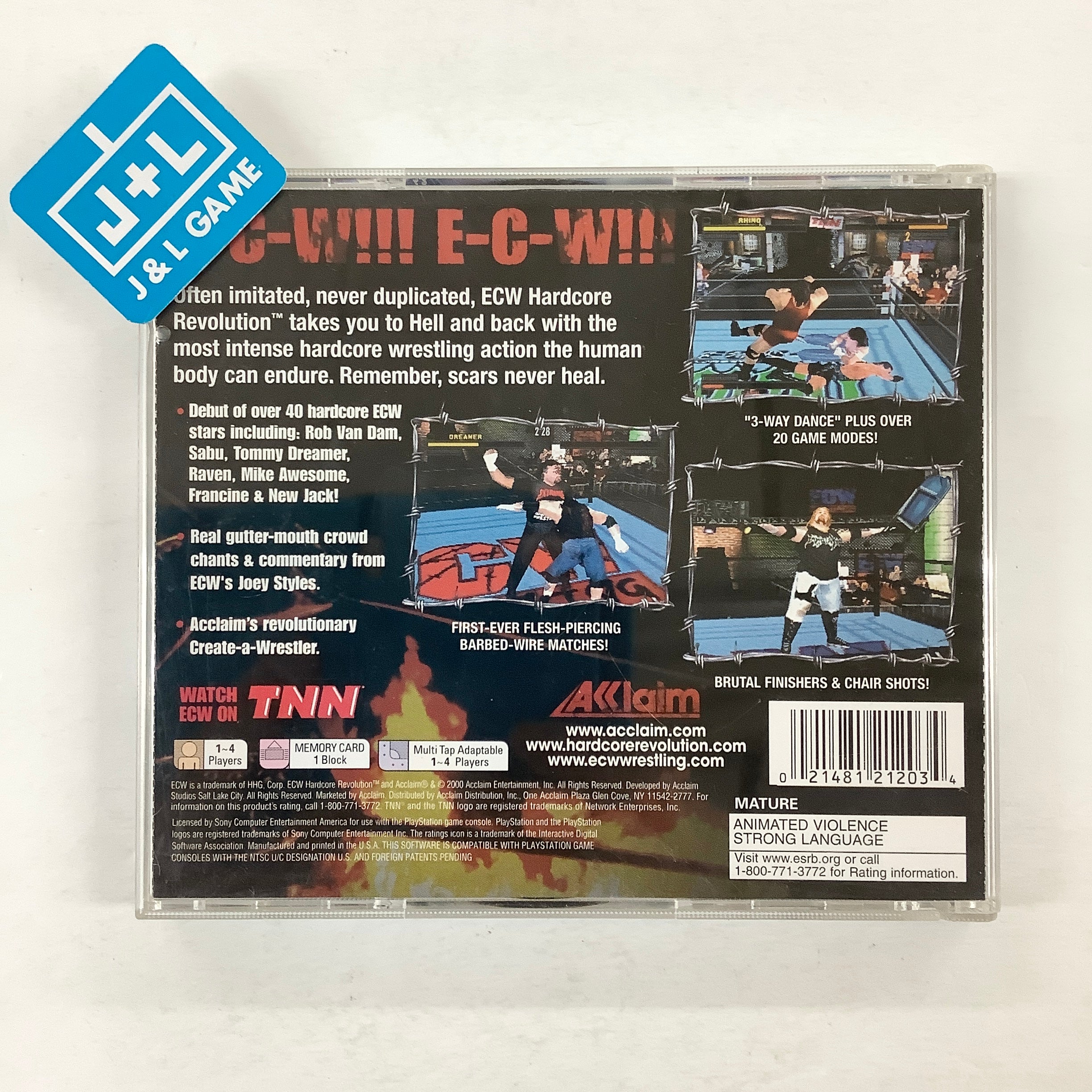 ECW Hardcore Revolution - (PS1) PlayStation 1 [Pre-Owned] Video Games Acclaim   