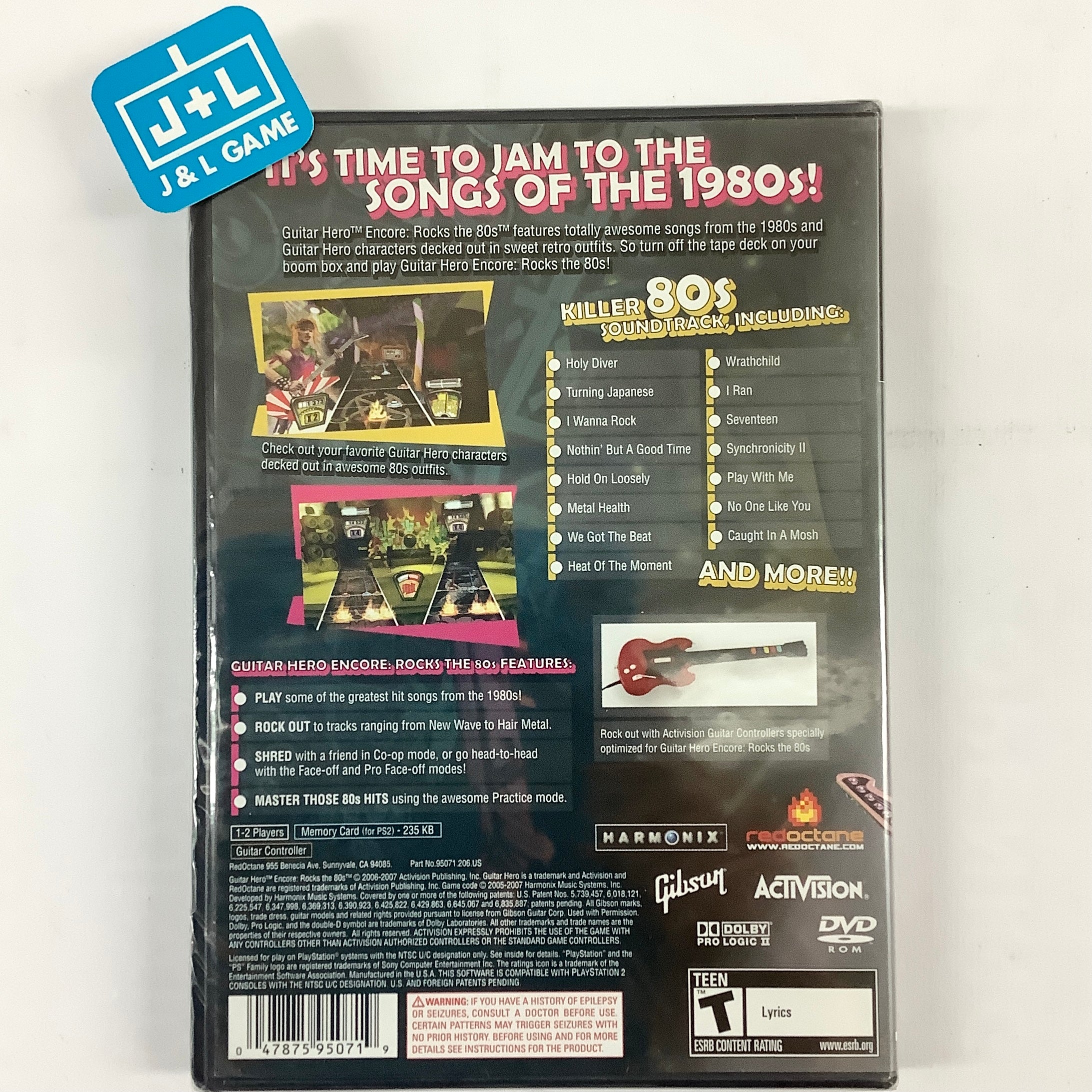 Guitar Hero Encore: Rocks the 80s - (PS2) PlayStation 2 Video Games Activision   