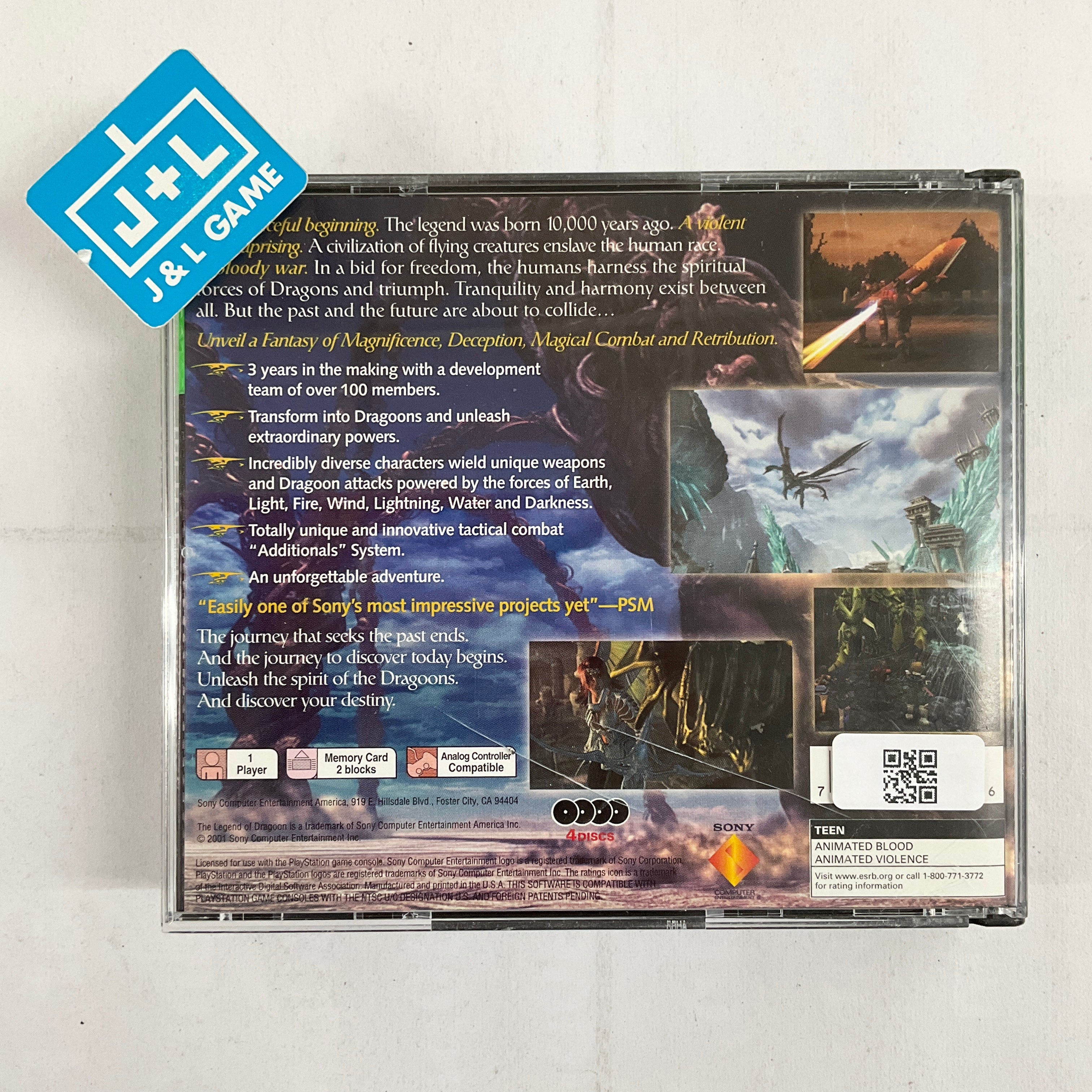 The Legend of Dragoon (Greatest Hits) - (PS1) PlayStation 1 [Pre-Owned] Video Games SCEA   