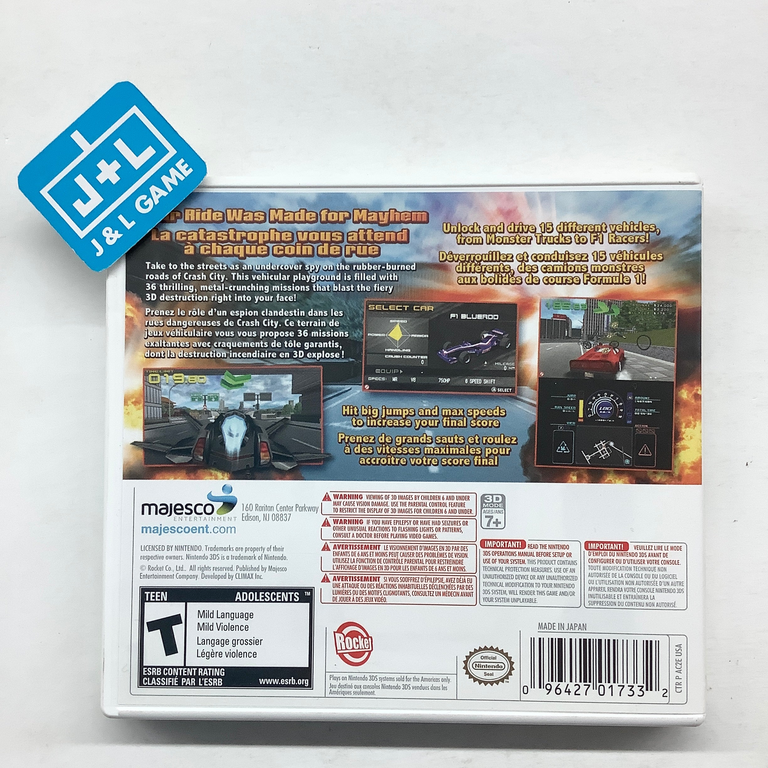 Crash City Mayhem - Nintendo 3DS [Pre-Owned] Video Games Majesco   