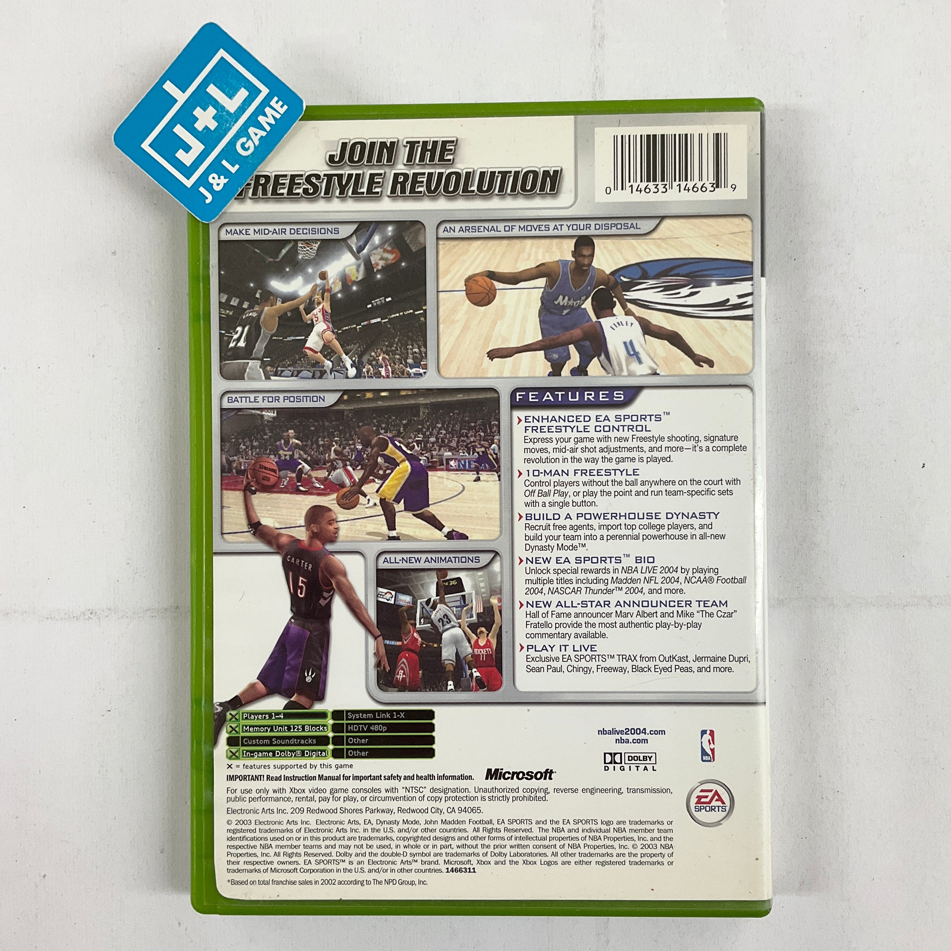 NBA Live 2004 - (XB) Xbox [Pre-Owned] | J&L Game