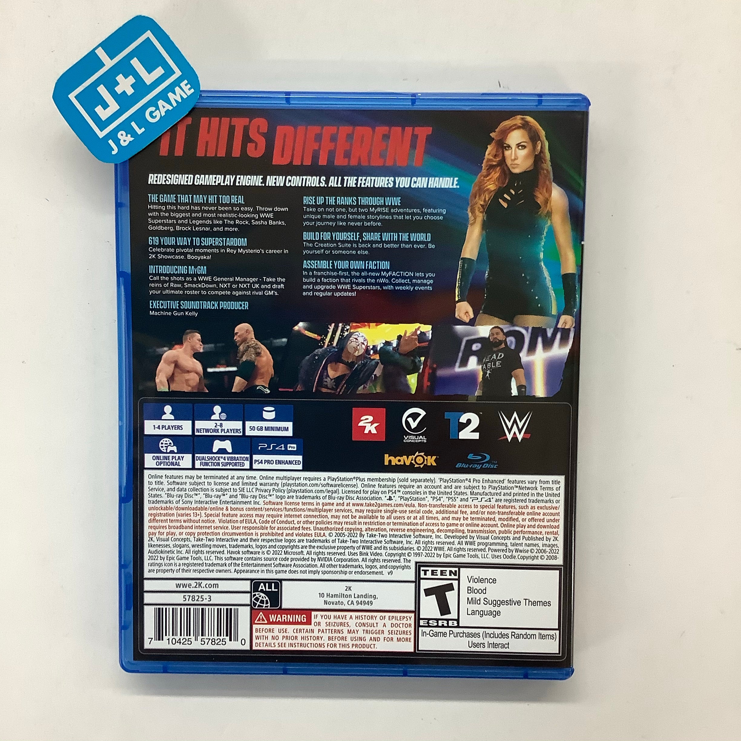 WWE 2K22 - (PS4) PlayStation 4 [UNBOXING] Video Games 2K   