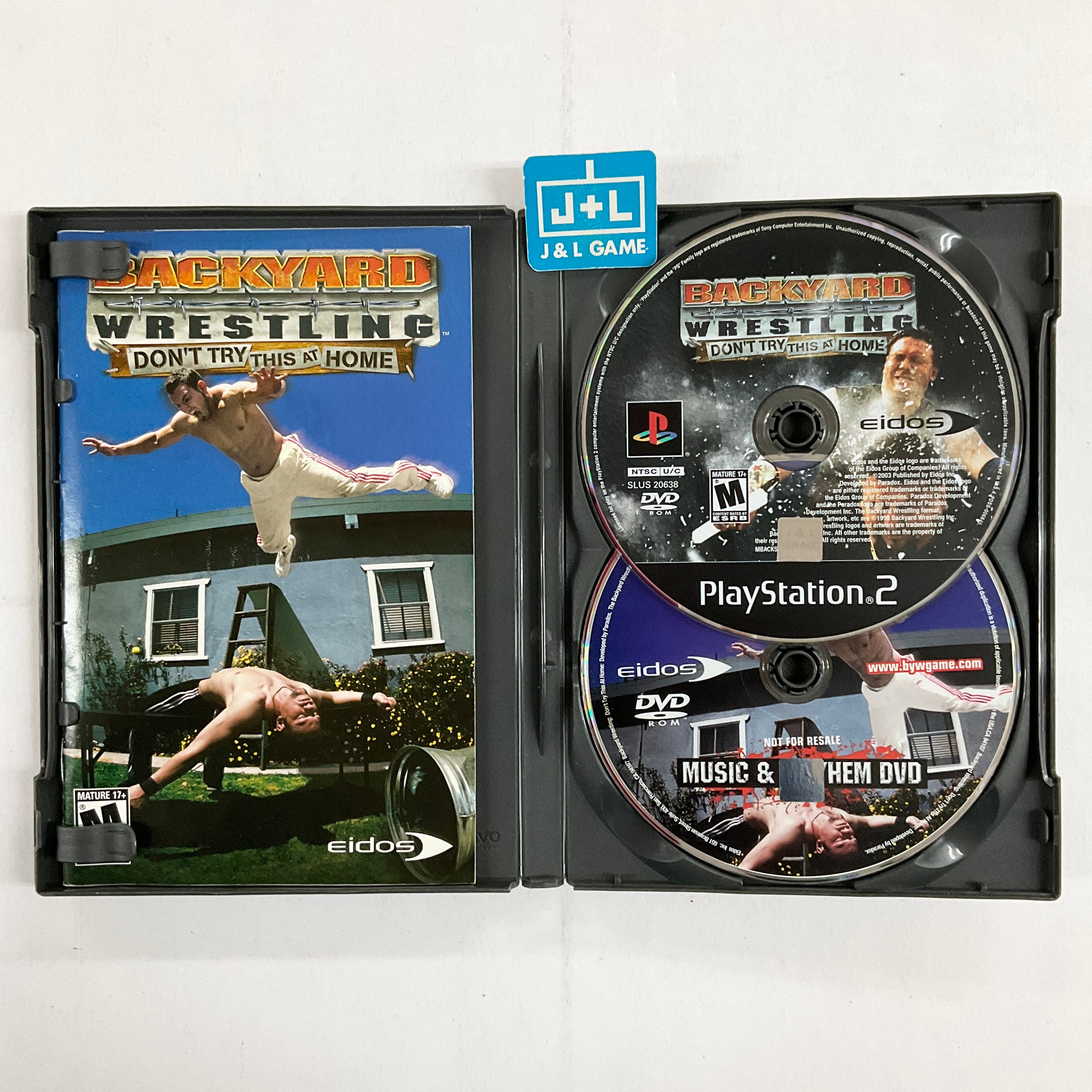 Backyard Wrestling: Don't Try This at Home (W/ DVD) - (PS2) PlayStation 2 [Pre-Owned] Video Games Eidos Interactive   