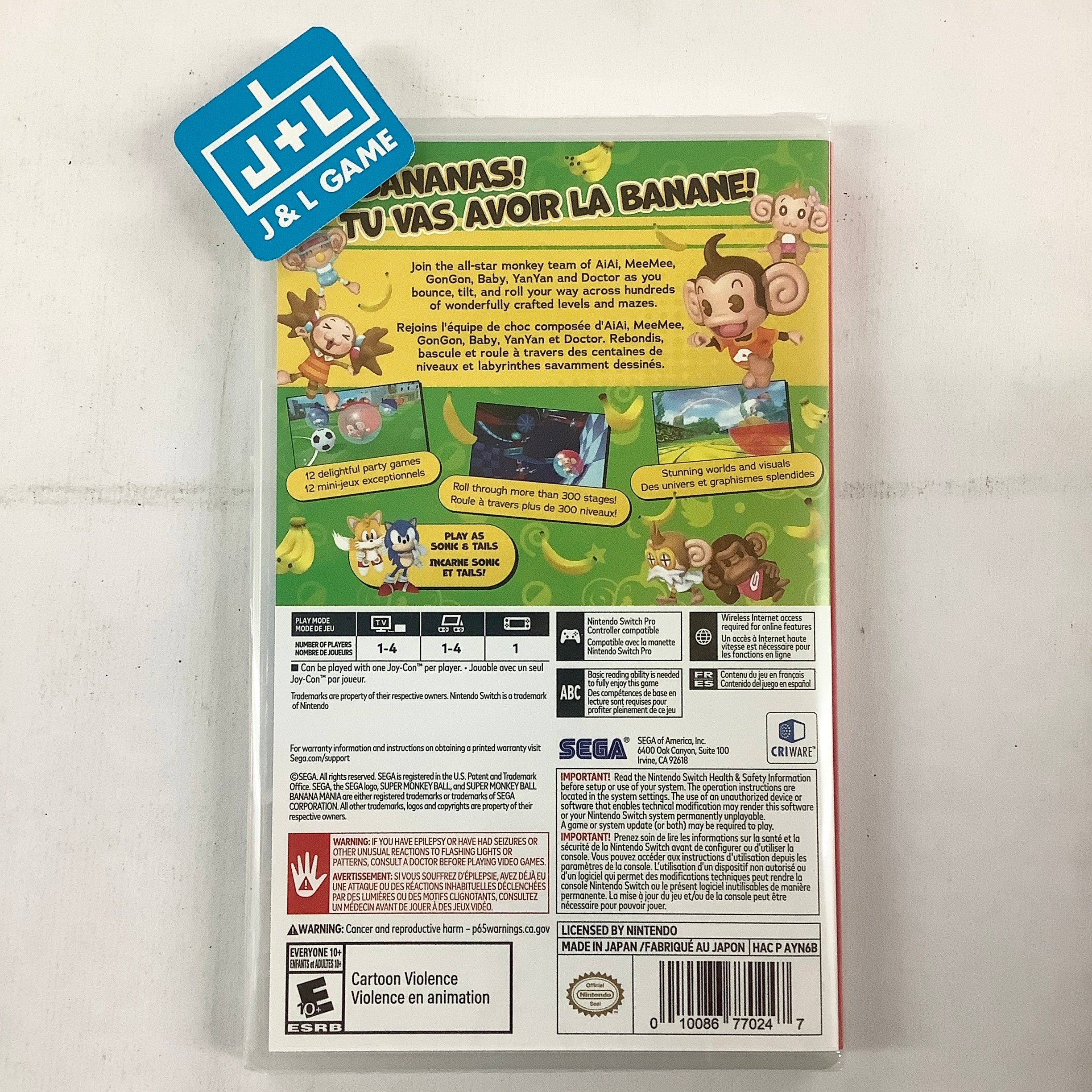 Super Monkey Ball Banana Mania - (NSW) Nintendo Switch Video Games SEGA   