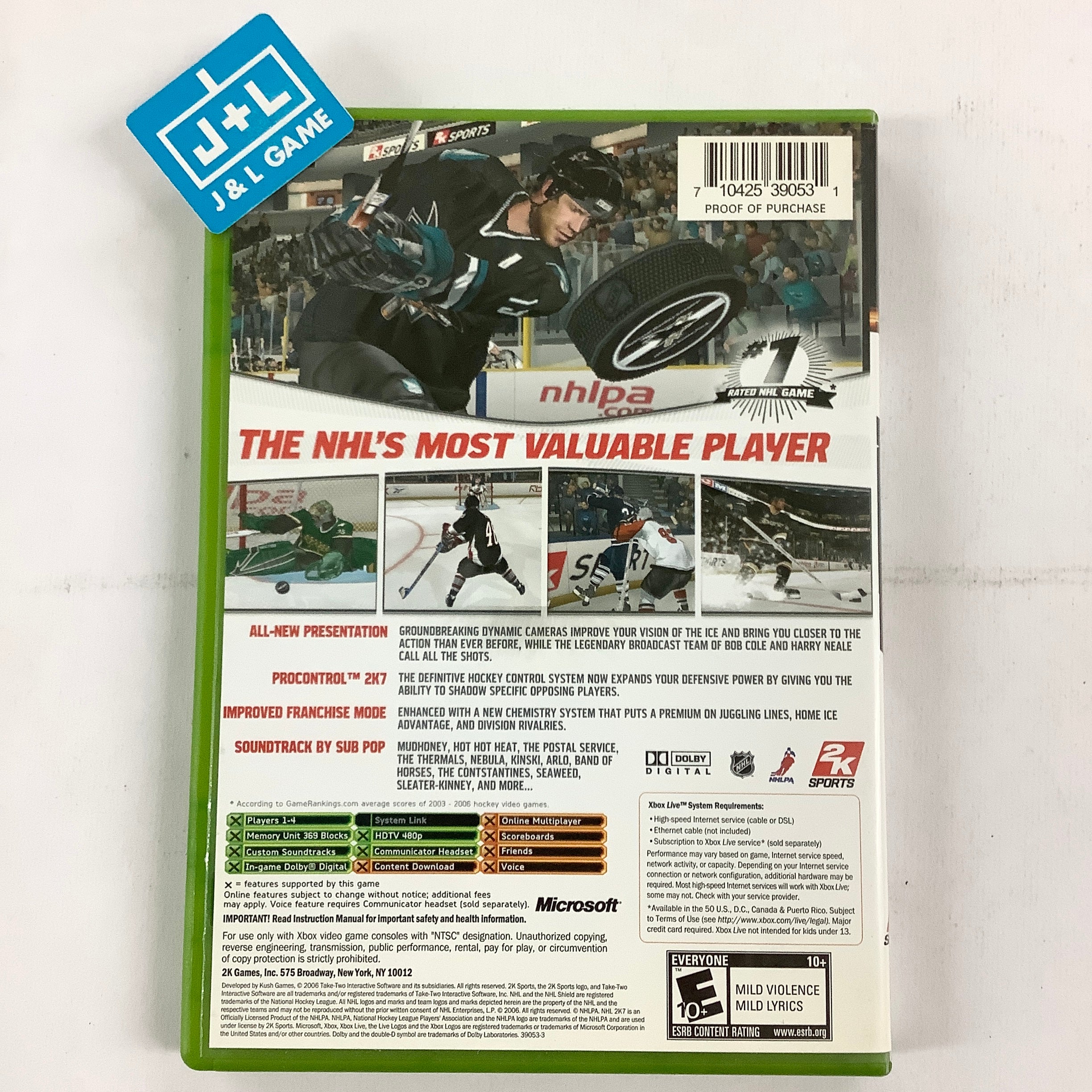 NHL 2K7 - (XB) Xbox [Pre-Owned] Video Games 2K Sports   