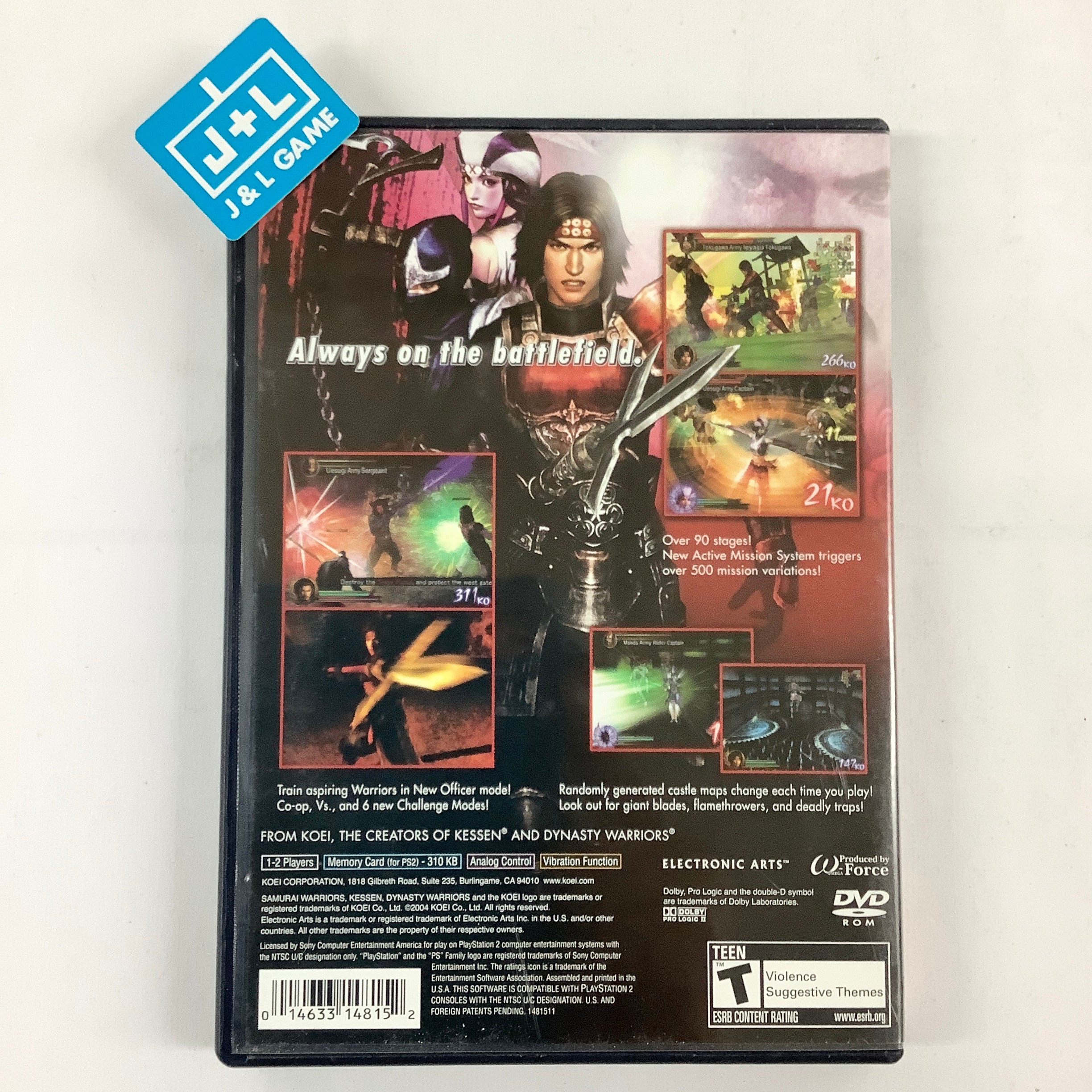 Samurai Warriors - (PS2) PlayStation 2 [Pre-Owned] | J&L Game
