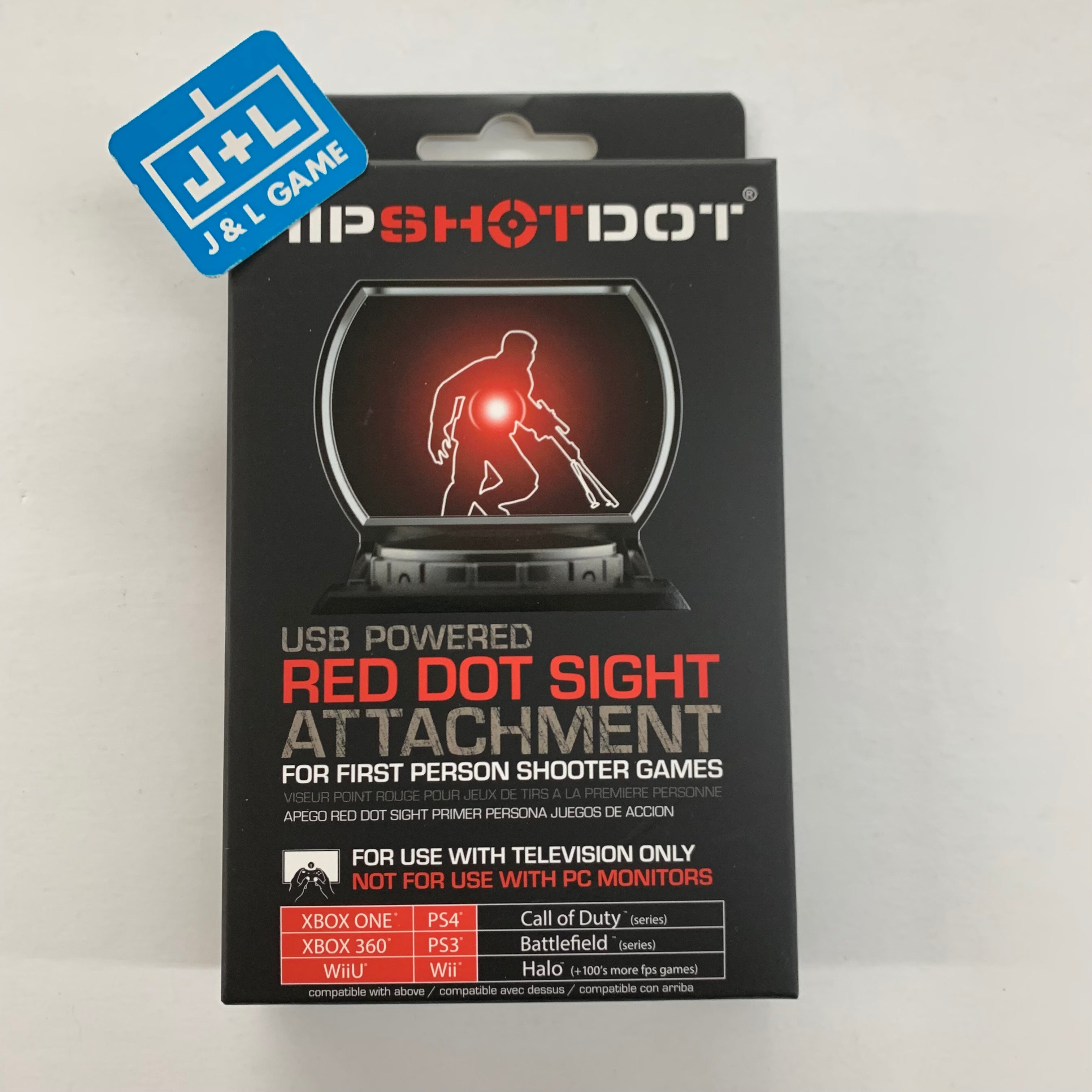 HipShotDot Red Dot LED Aim Assist Mod for Television - Gaming TV Accessory Accessories Hipshotdot   