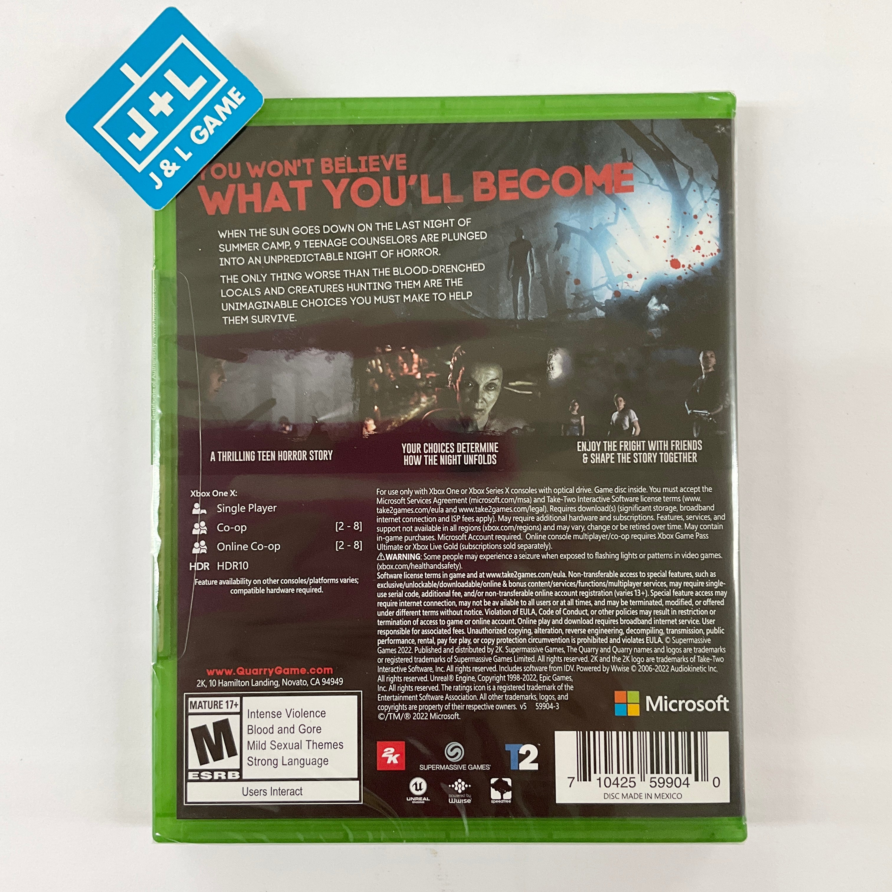 The Quarry - (XB1) Xbox One Video Games 2K Games   