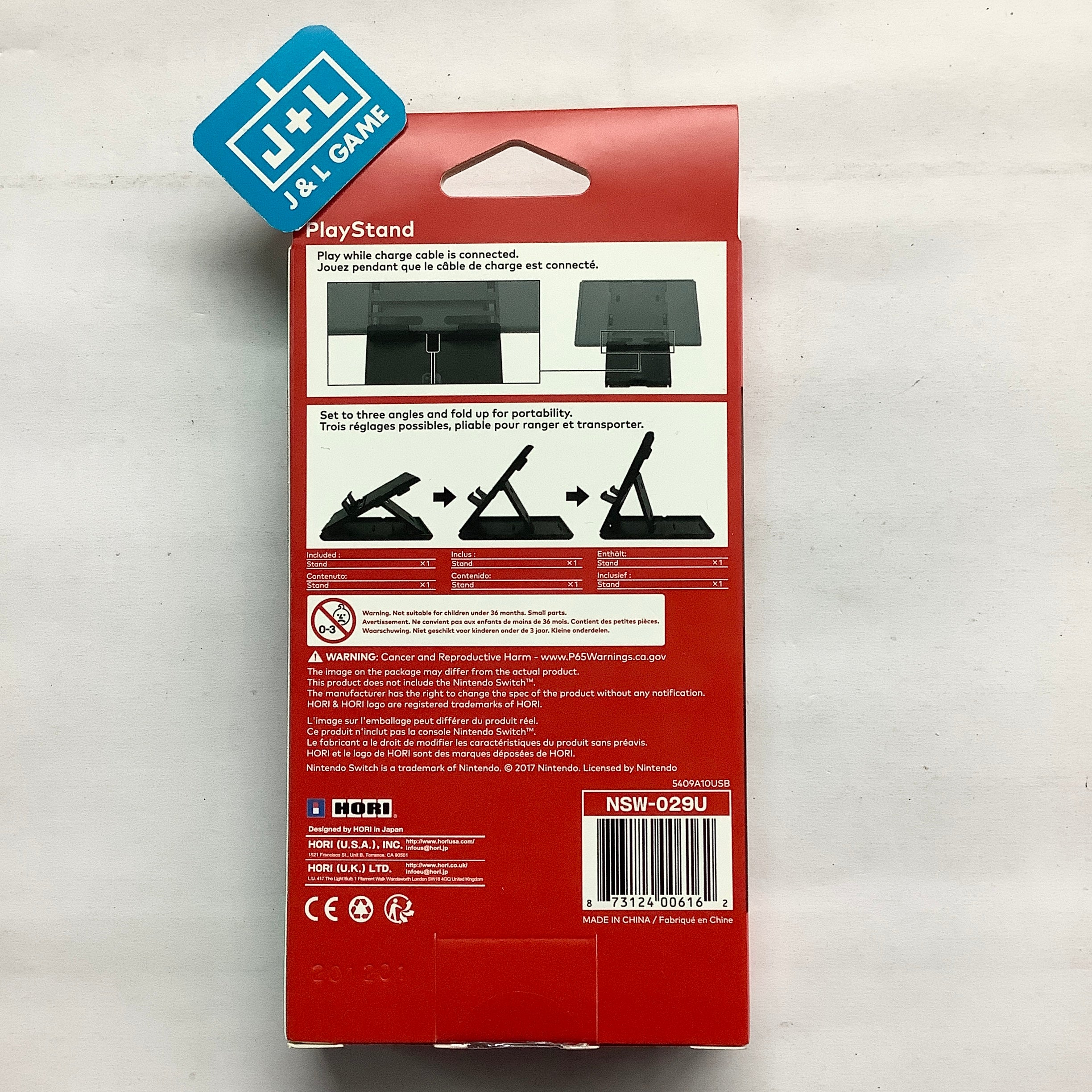HORI Compact PlayStand (Black) - (NSW) Nintendo Switch Accessories HORI   