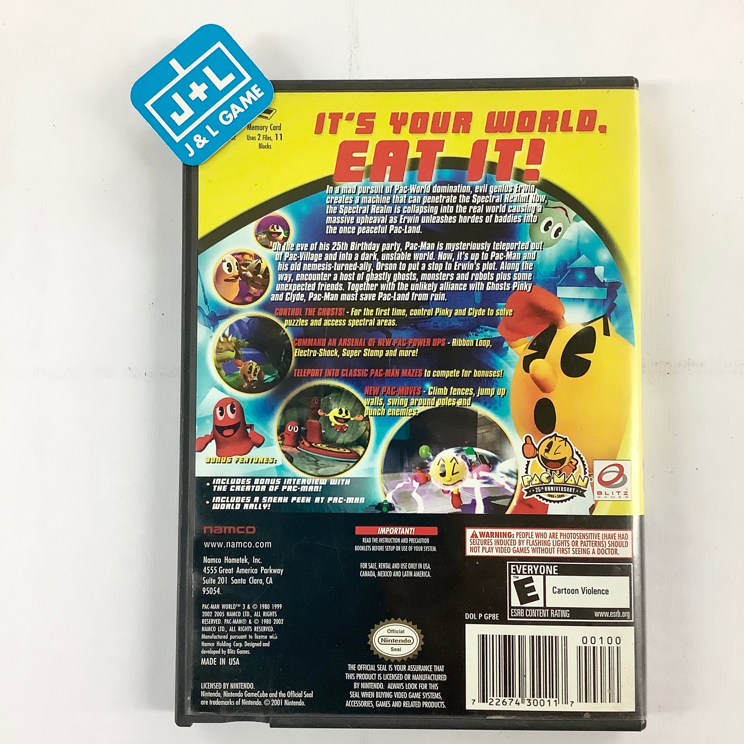 Pac-Man World 3 - (GC) GameCube [Pre-Owned] Video Games Namco   
