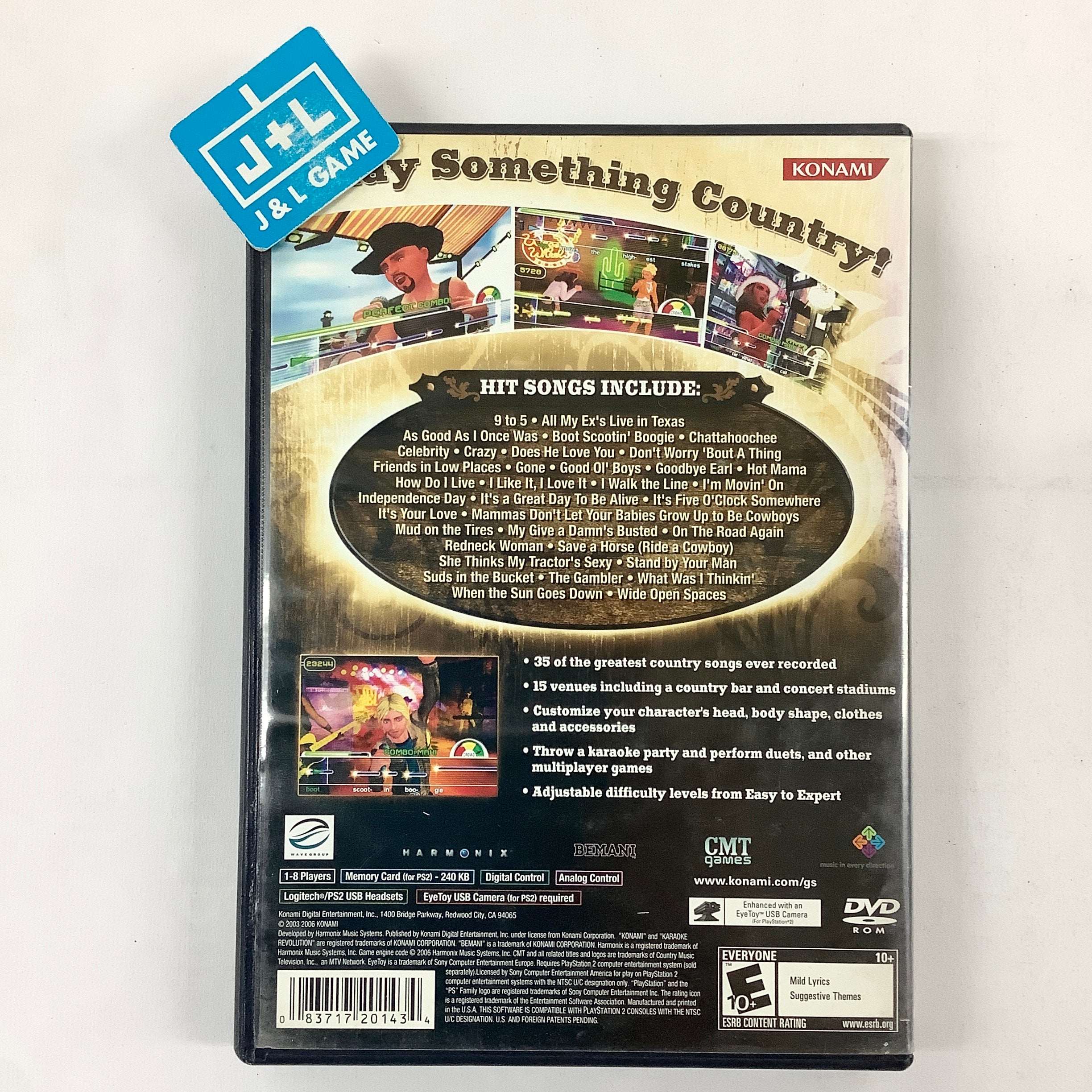 Karaoke Revolution Country - (PS2) PlayStation 2 [Pre-Owned] Video Games Konami   