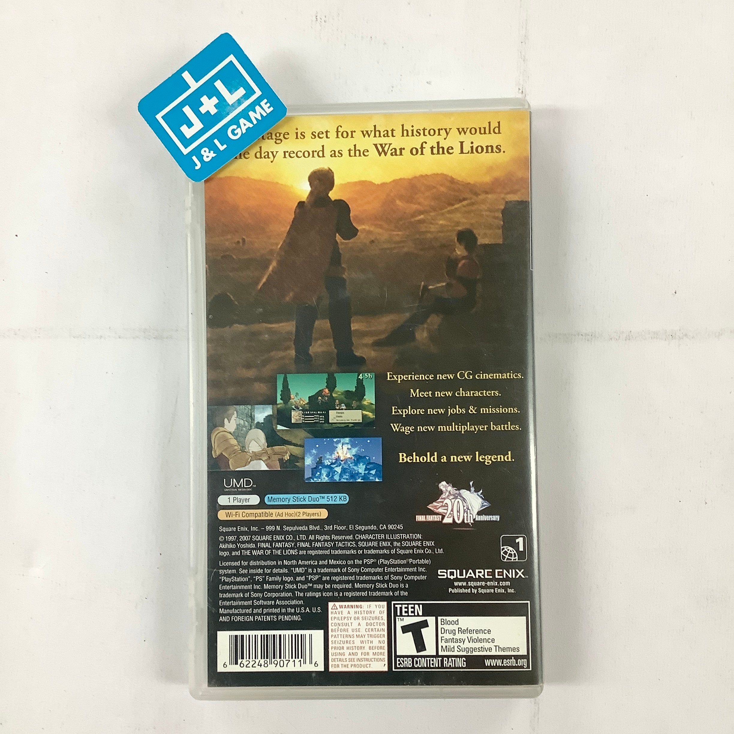 Final Fantasy Tactics: The War of the Lions - Sony PSP [Pre-Owned] Video Games Square Enix   