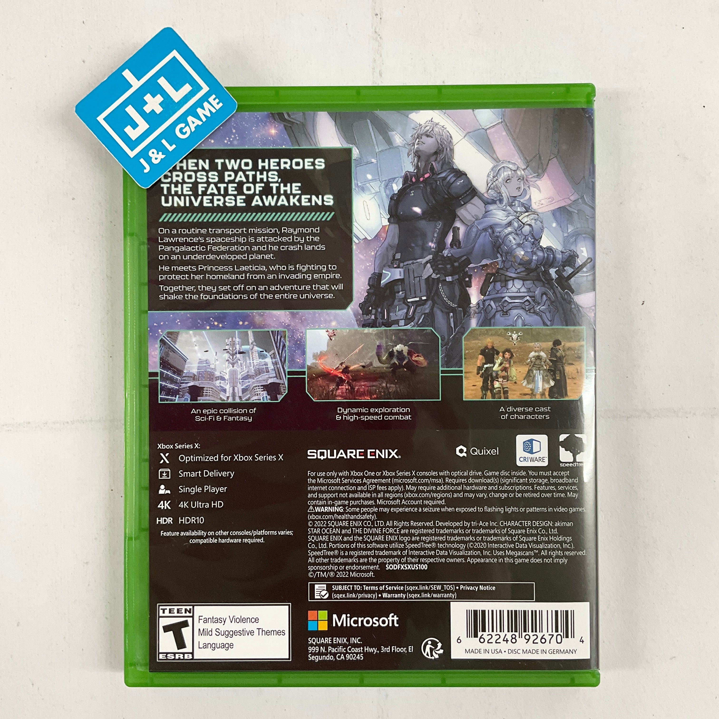 Star Ocean: The Divine Force - (XSX) Xbox Series X [Pre-Owned] Video Games Square Enix   