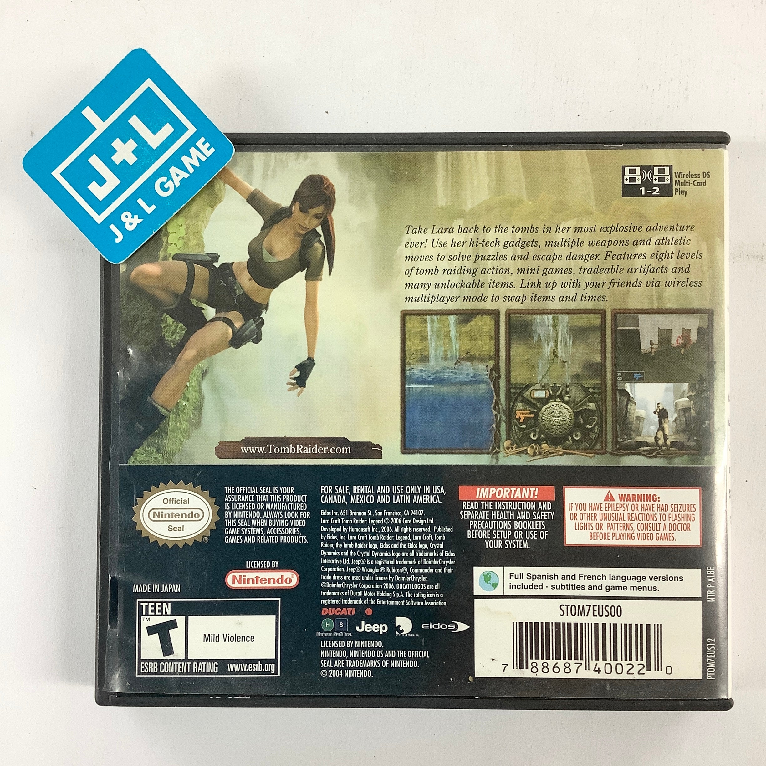 Tomb Raider: Legend - (NDS) Nintendo DS [Pre-Owned] Video Games Eidos Interactive   