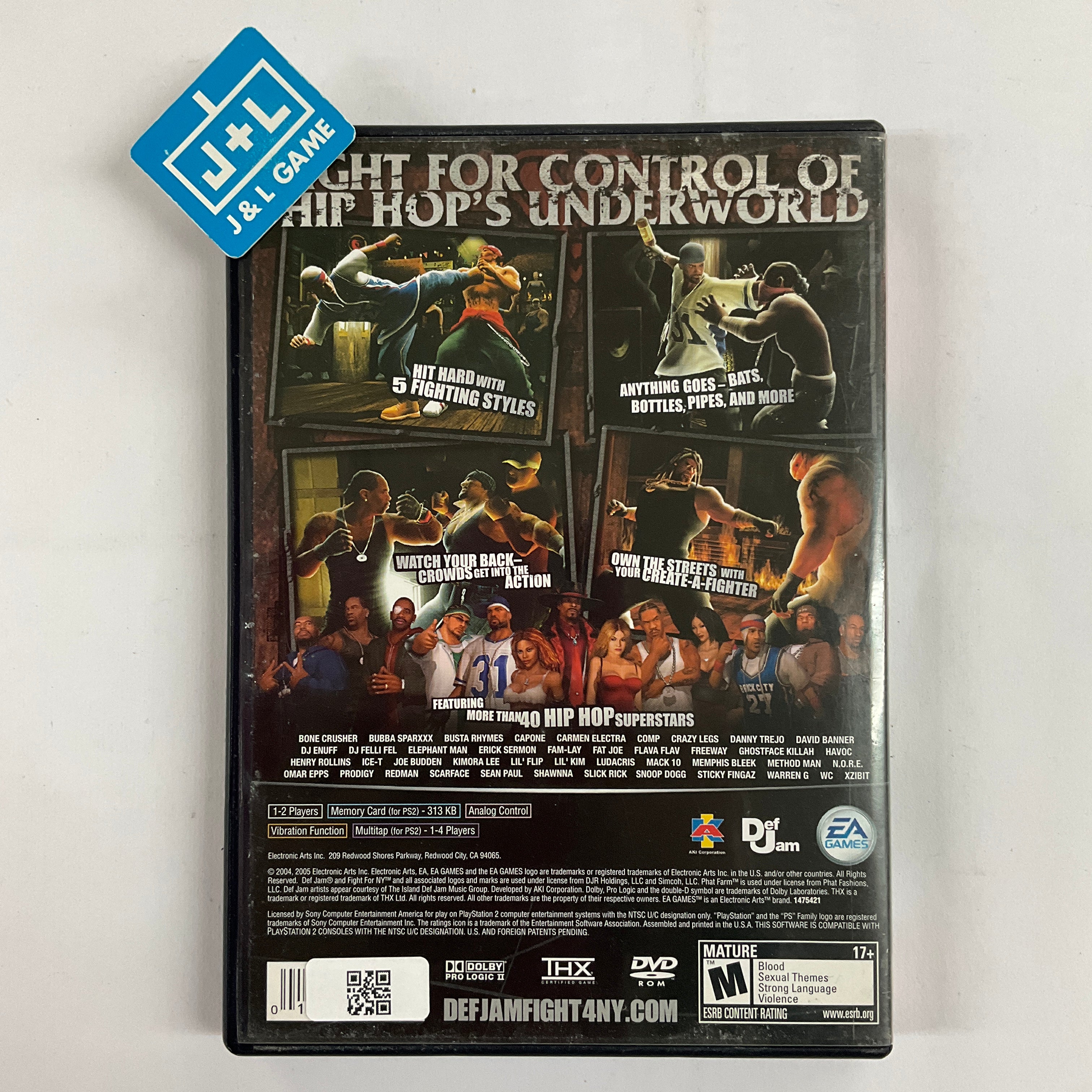 Def Jam: Fight for NY (Greatest Hits) - (PS2) PlayStation 2 [Pre-Owned] Video Games EA Games   