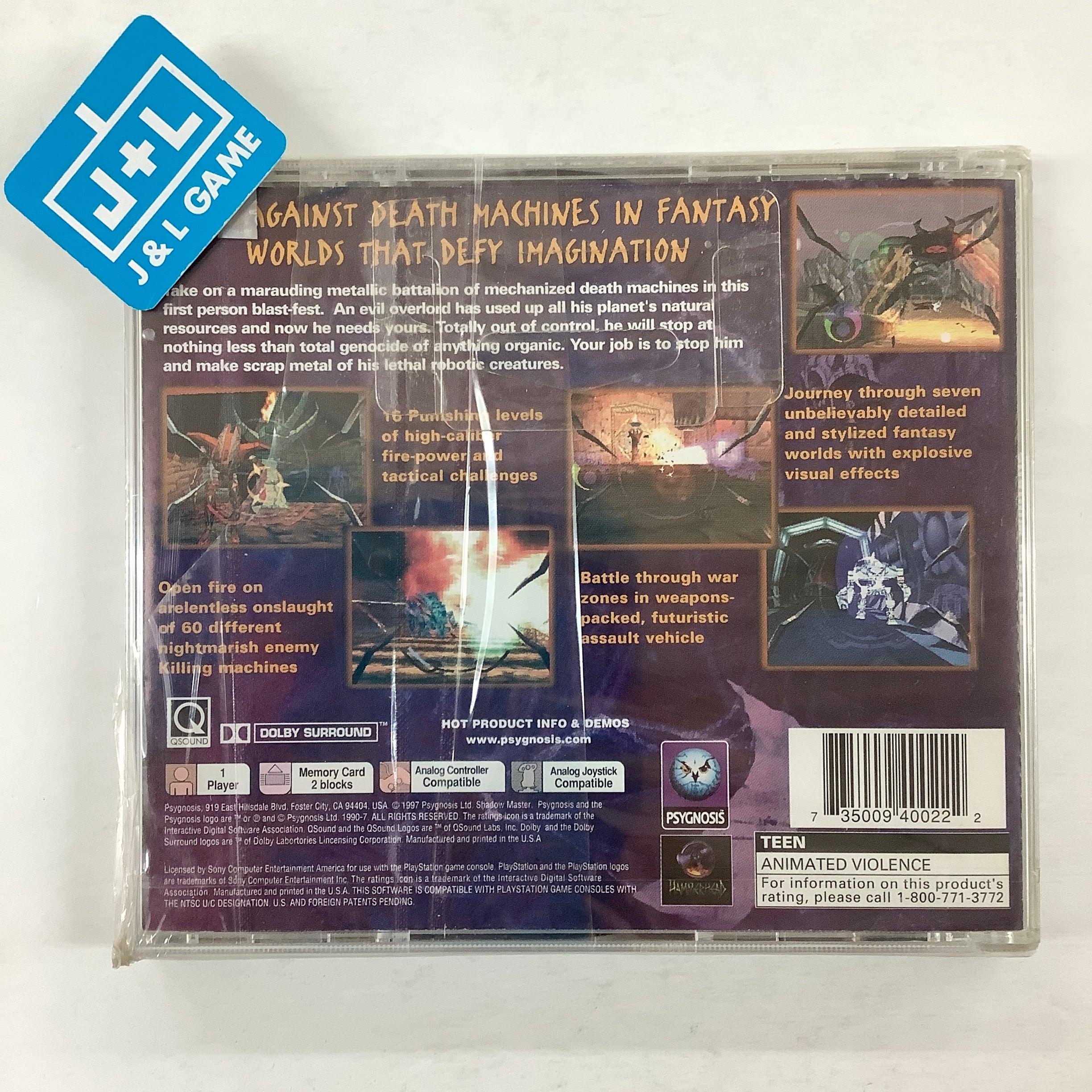 Shadow Master - (PS1) PlayStation 1 Video Games Psygnosis   