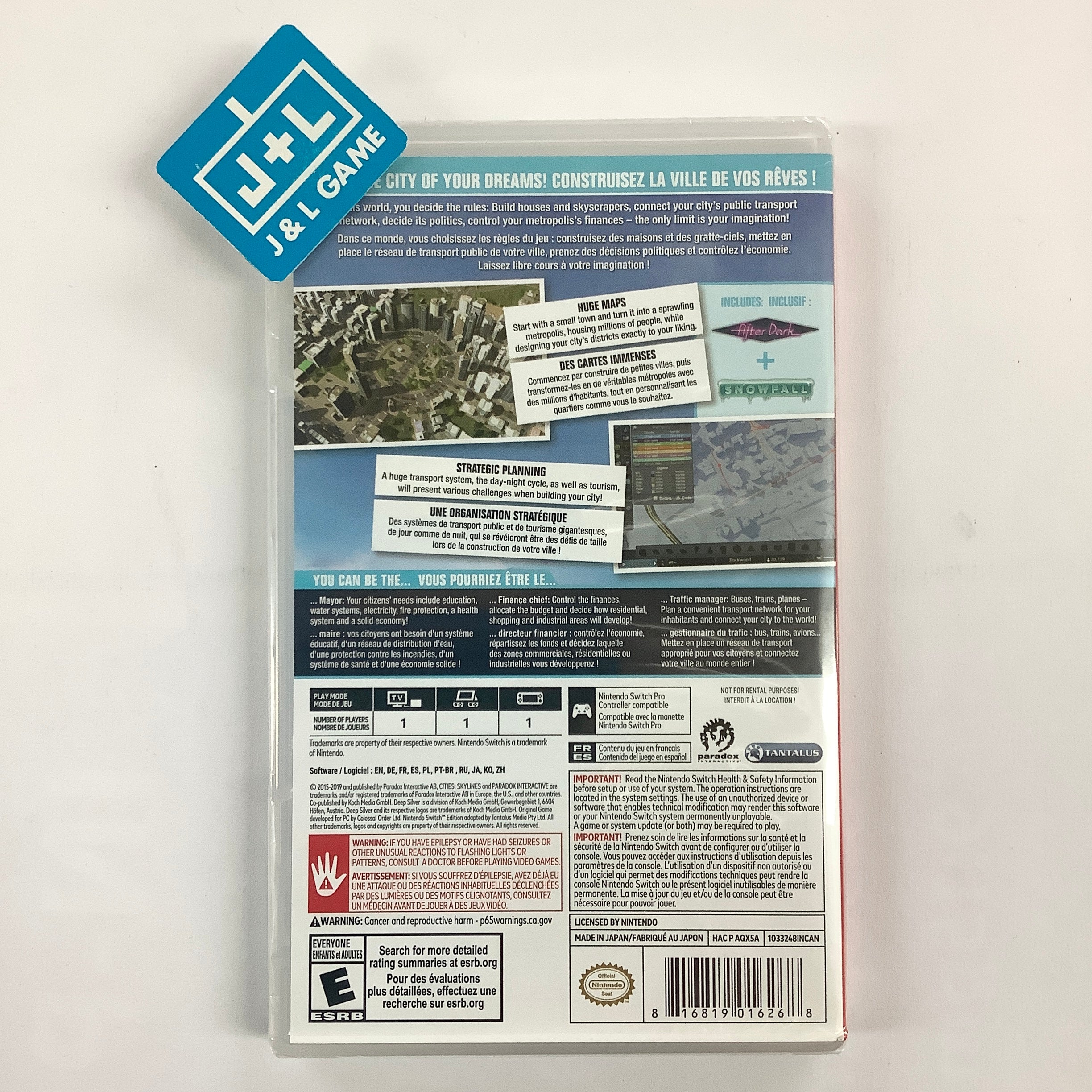 Cities: Skylines Nintendo Switch Edition - (NSW) Nintendo Switch Video Games Paradox Interactive   