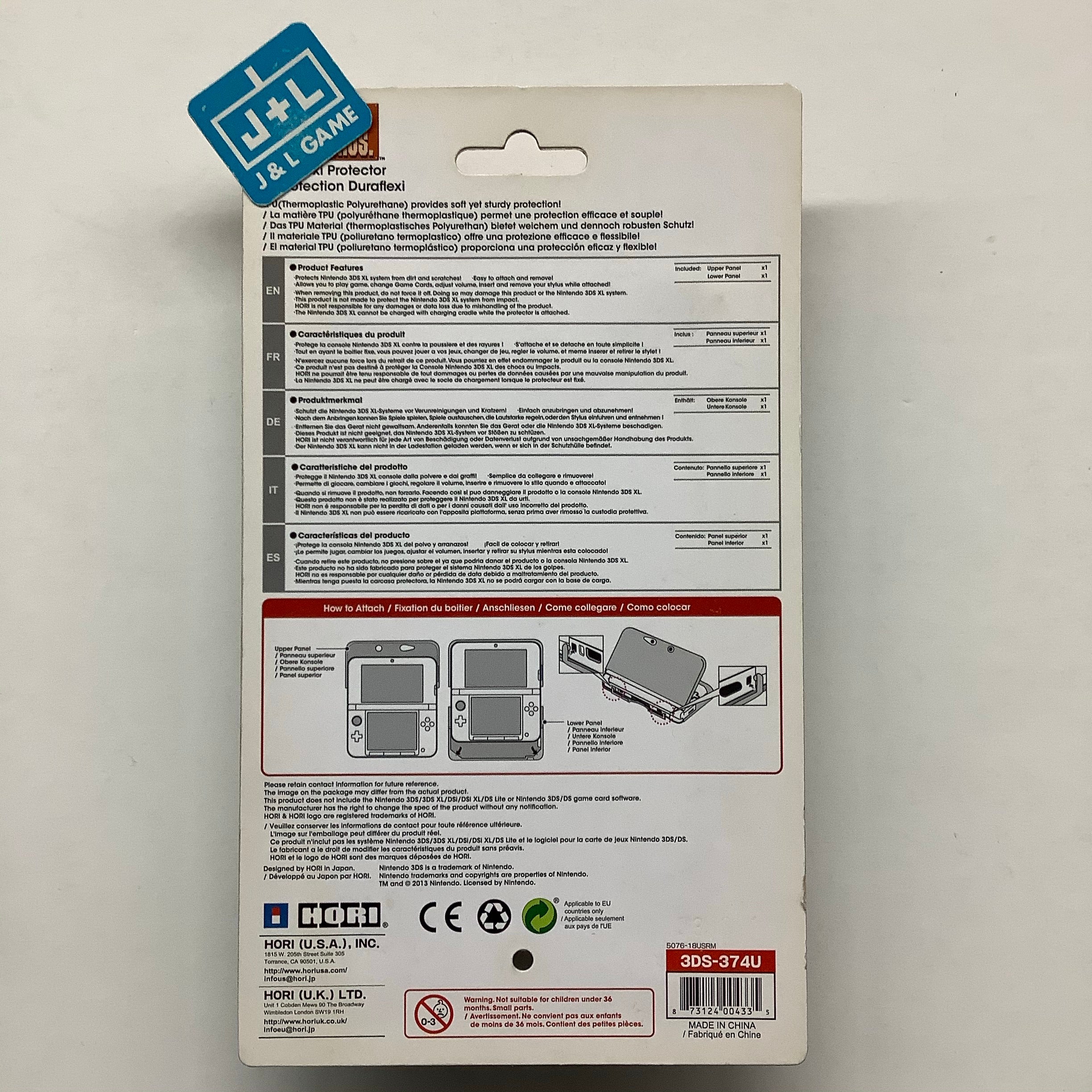 HORI Nintendo 3DS XL Retro Mario Duraflexi Protector - Nintendo 3DS Accessories HORI   