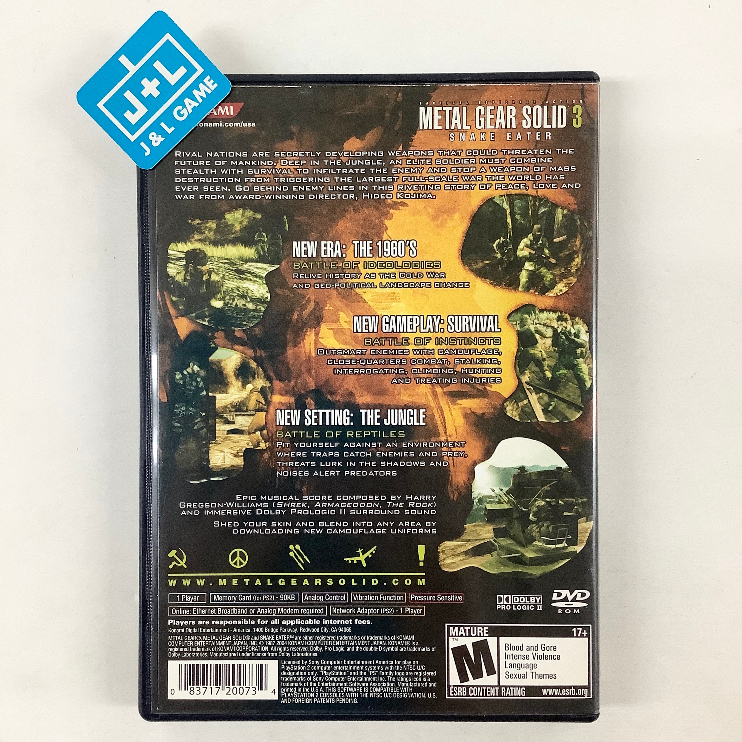 Metal Gear Solid 3: Snake Eater - (PS2) PlayStation 2 [Pre-Owned] Video Games Konami   