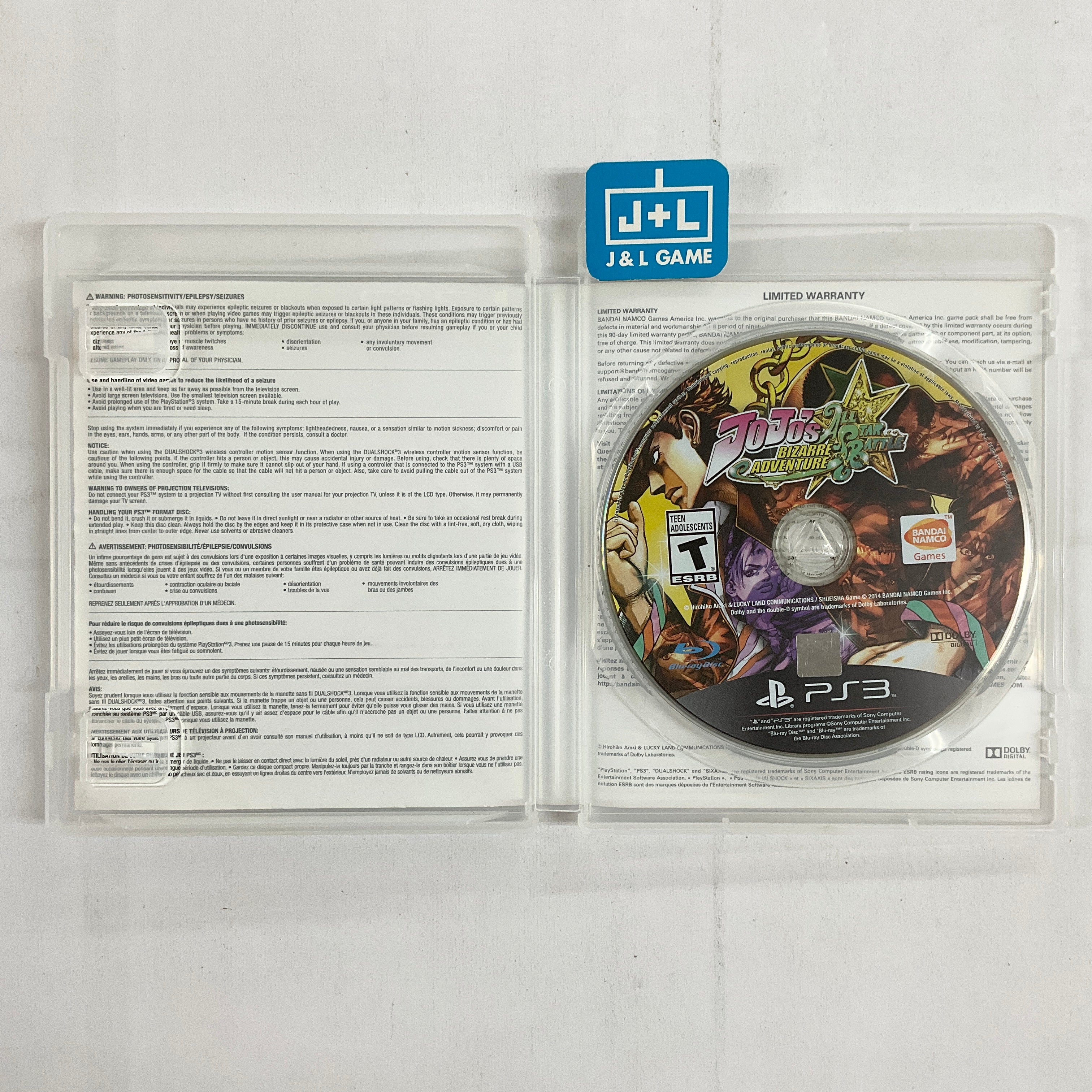JoJo's Bizarre Adventure: All-Star Battle - (PS3) PlayStation 3 [Pre-Owned] Video Games BANDAI NAMCO Entertainment   