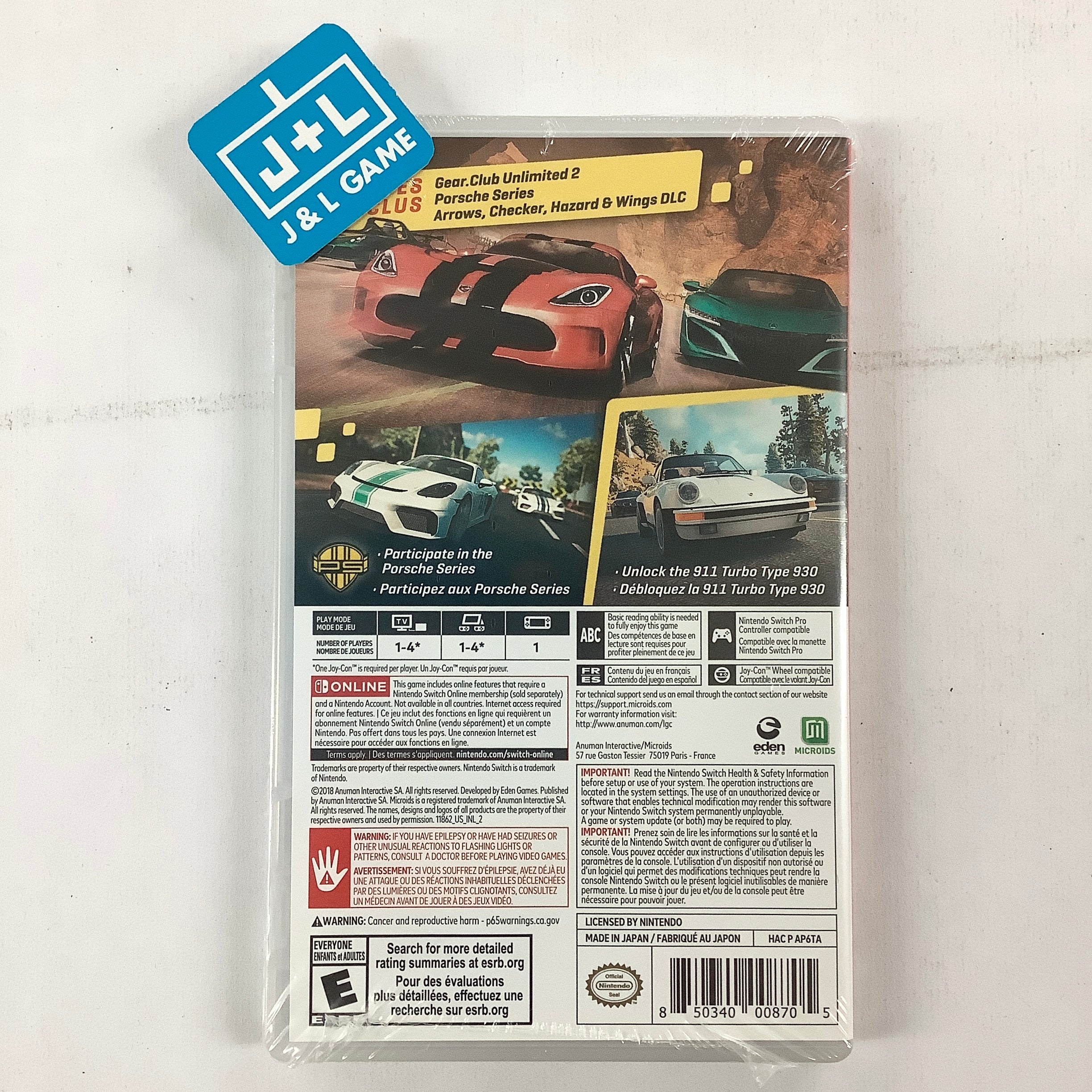 Gear.Club Unlimited 2: Porsche Edition - (NSW) Nintendo Switch Video Games Microids   