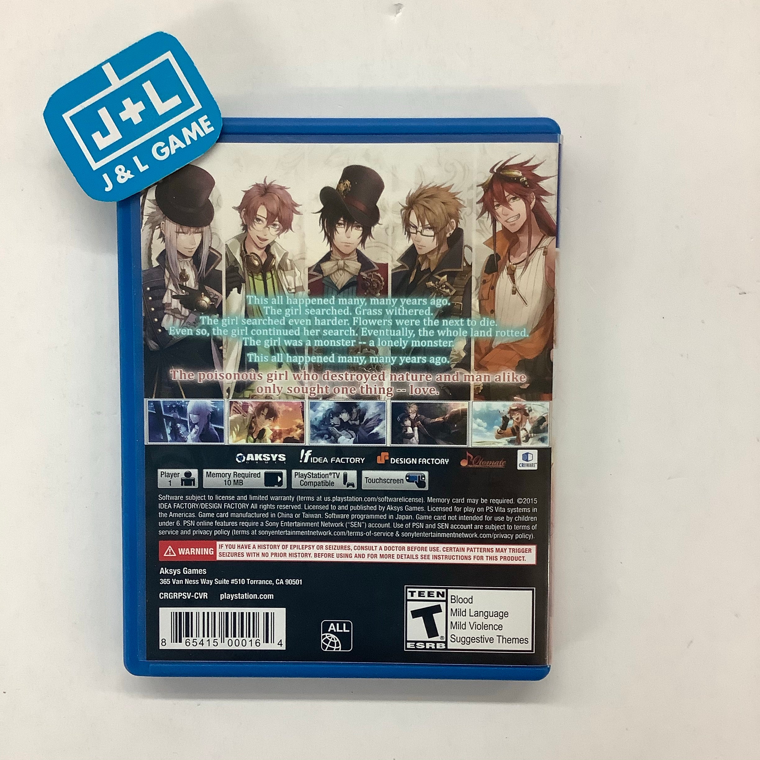 Code: Realize Guardian of Rebirth - (PSV) PlayStation Vita [Pre