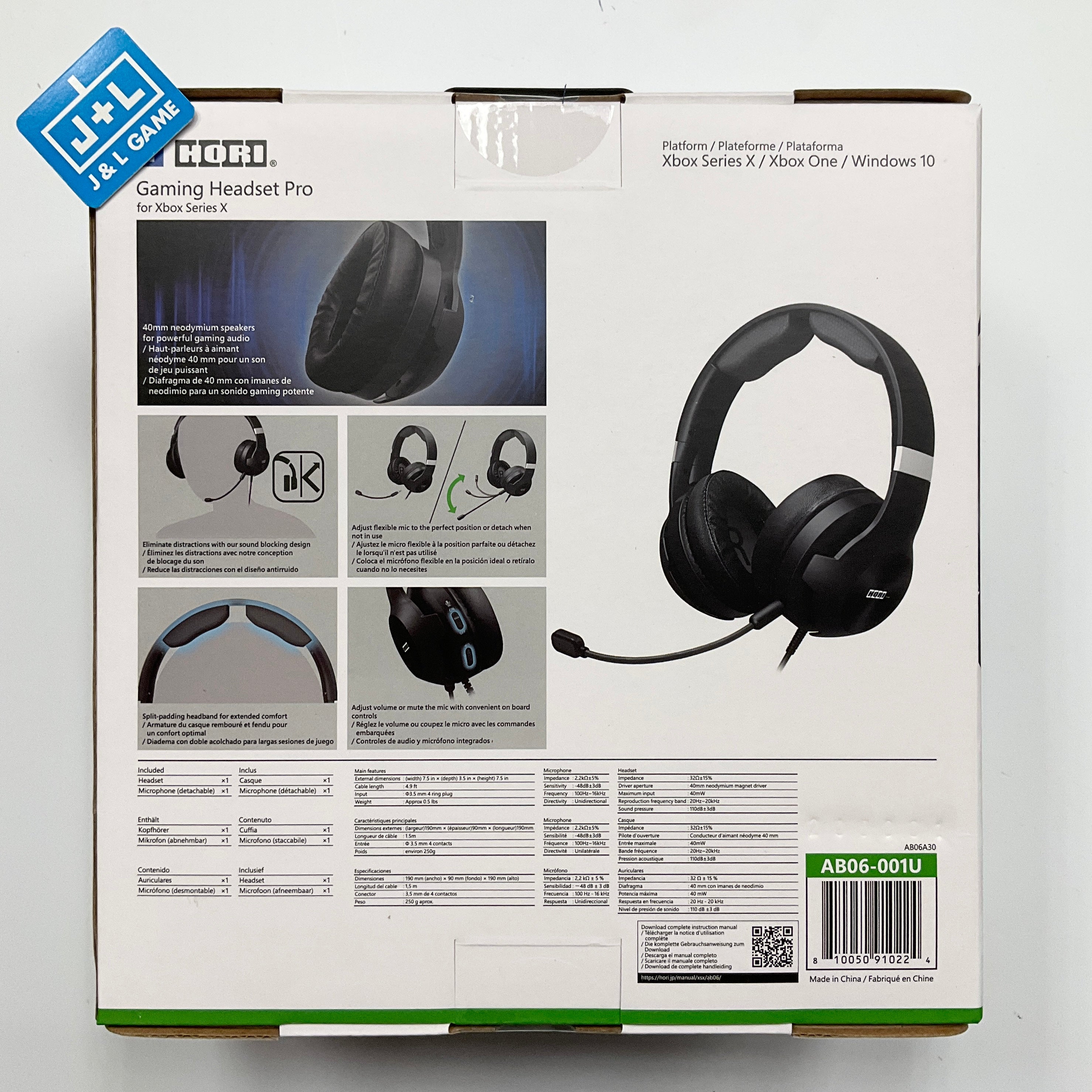 HORI  Xbox Series X S Gaming Headset Pro - (XSX) Xbox Series X Video Games HORI   