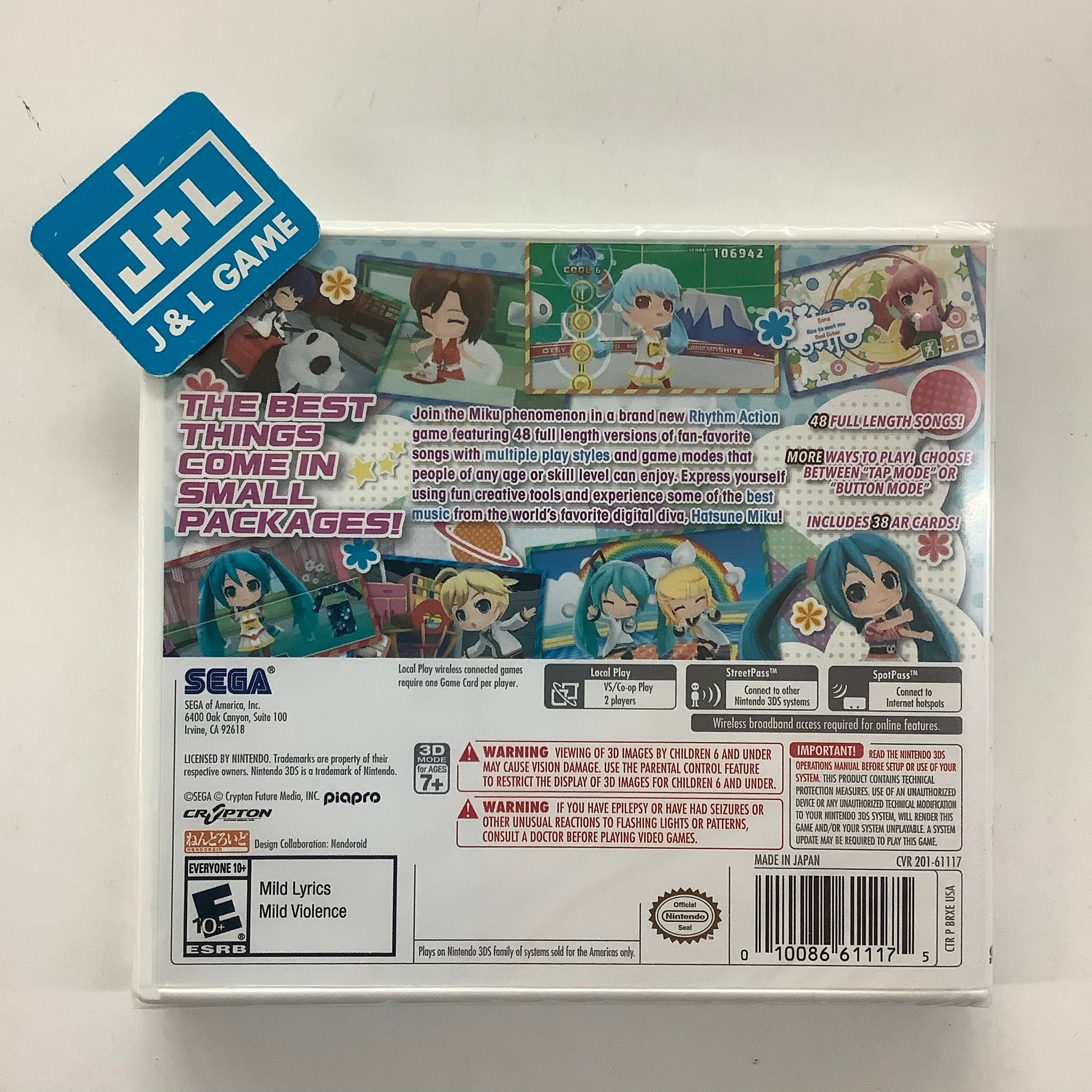 Hatsune Miku: Project Mirai DX - Nintendo 3DS Video Games SEGA   