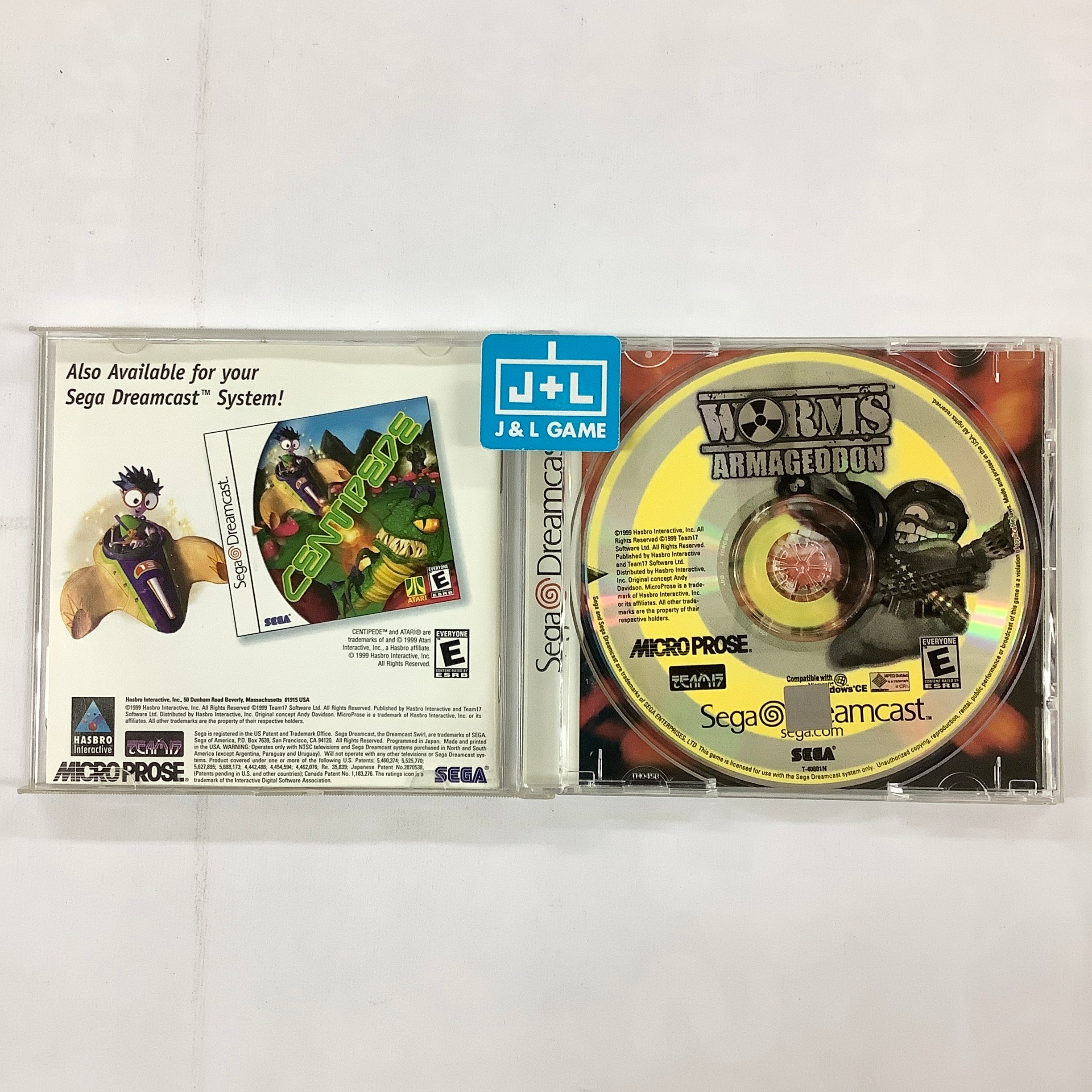 Worms Armageddon - (DC) SEGA Dreamcast [Pre-Owned] Video Games MicroProse   