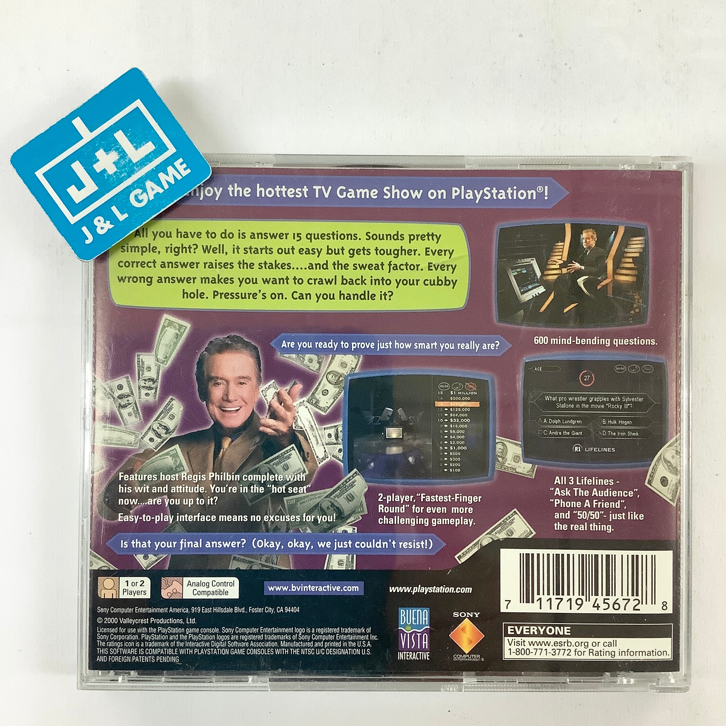 Who Wants to Be a Millionaire 2nd Edition - (PS1) PlayStation 1 [Pre-Owned] Video Games Buena Vista Interactive   