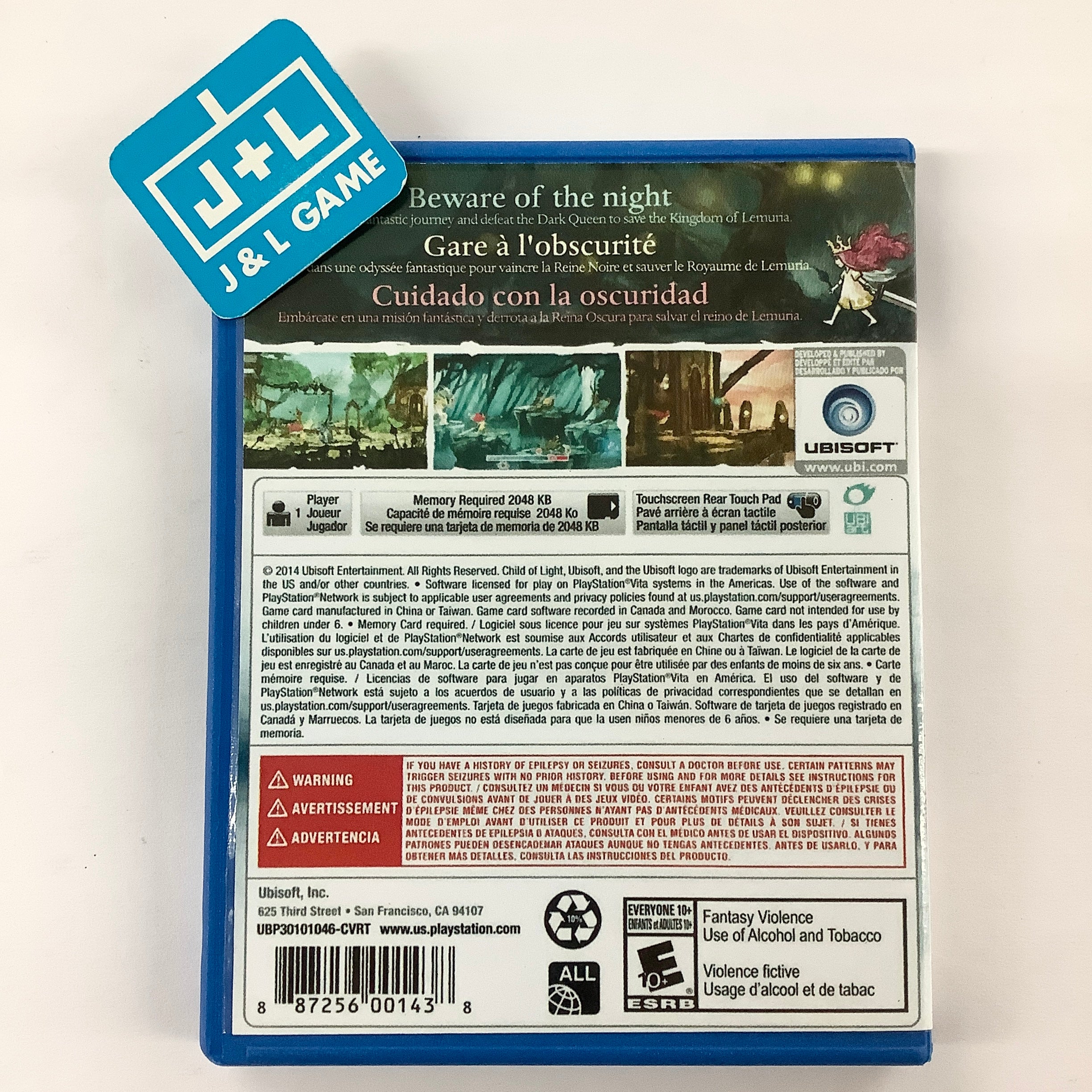 Child of Light - (PSV) PlayStation Vita [Pre-Owned] Video Games Ubisoft   