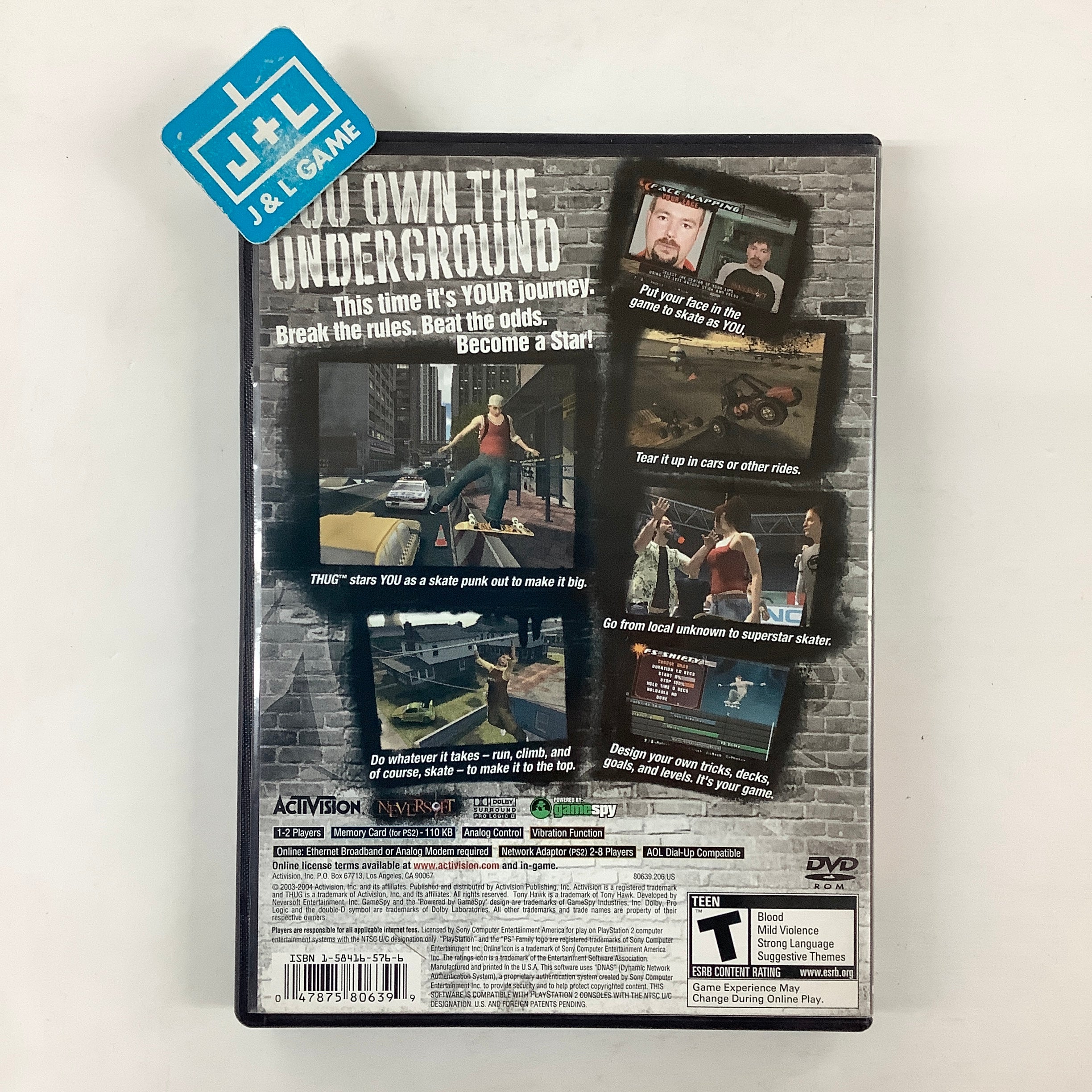 Tony Hawk's Underground - (PS2) PlayStation 2 [Pre-Owned] Video Games Activision   