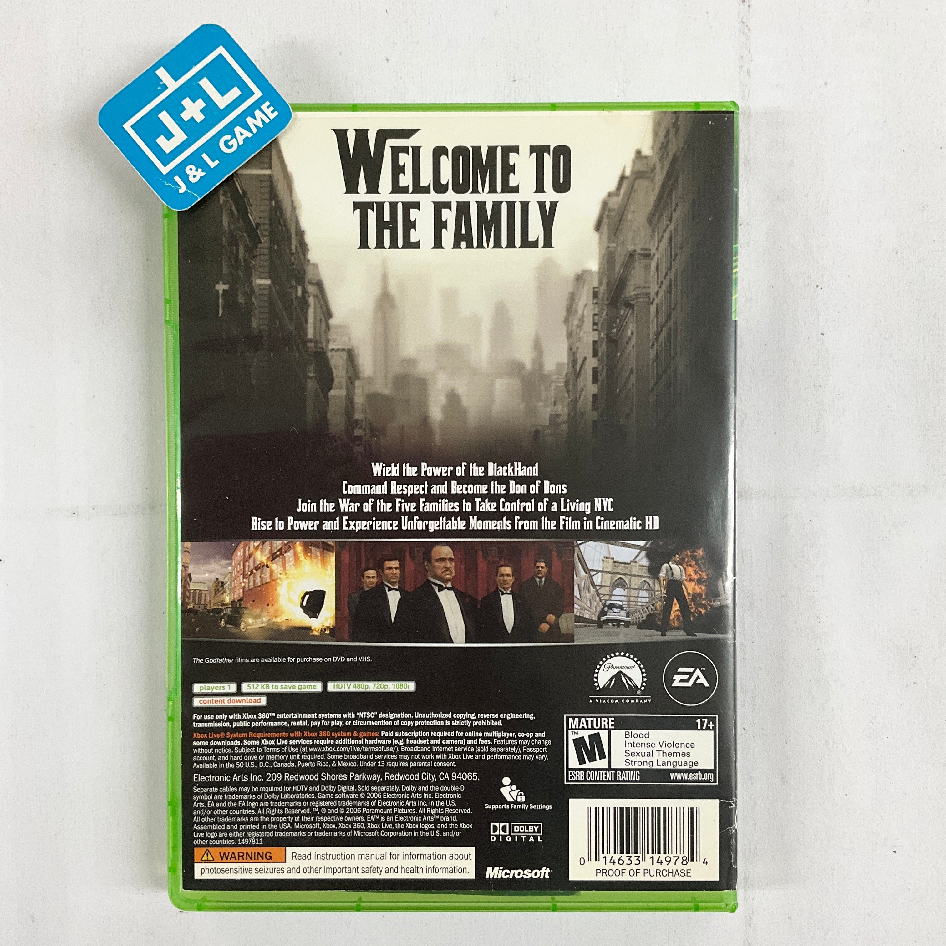 The Godfather - Xbox 360 [Pre-Owned] Video Games Electronic Arts   