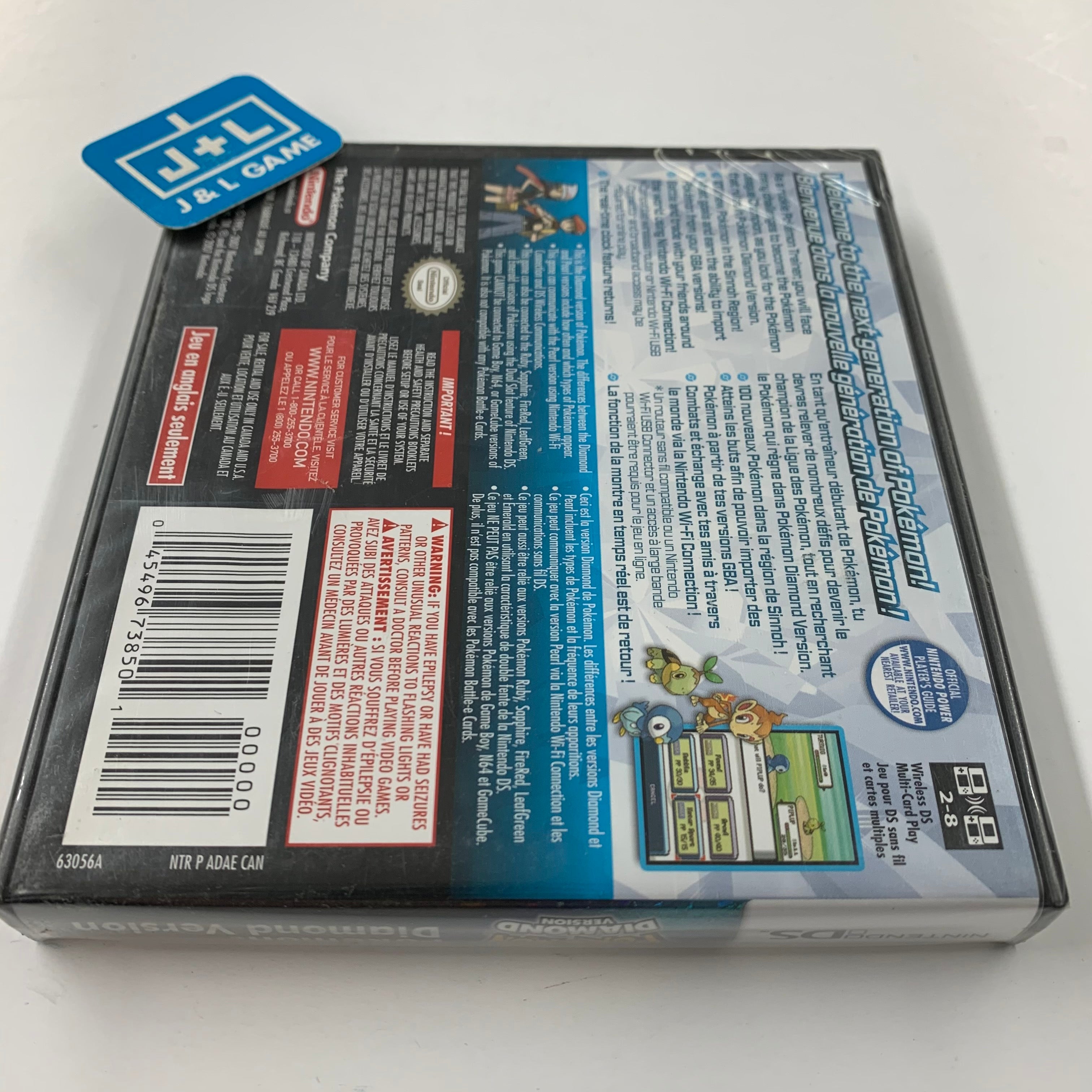 Pokemon Diamond Version (Canada) - (NDS) Nintendo DS Video Games Nintendo   
