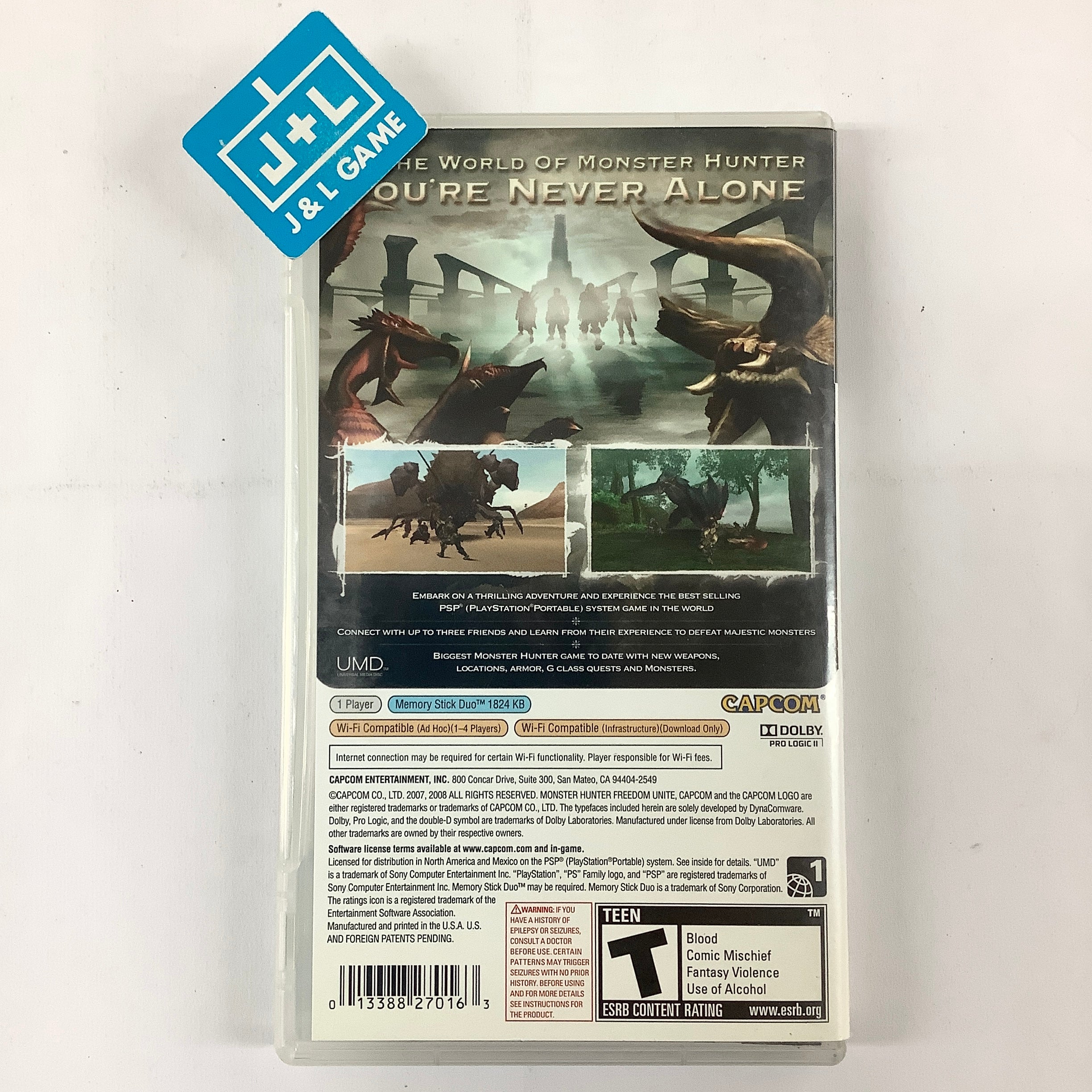 Monster Hunter Freedom Unite - Sony PSP [Pre-Owned] Video Games Capcom   