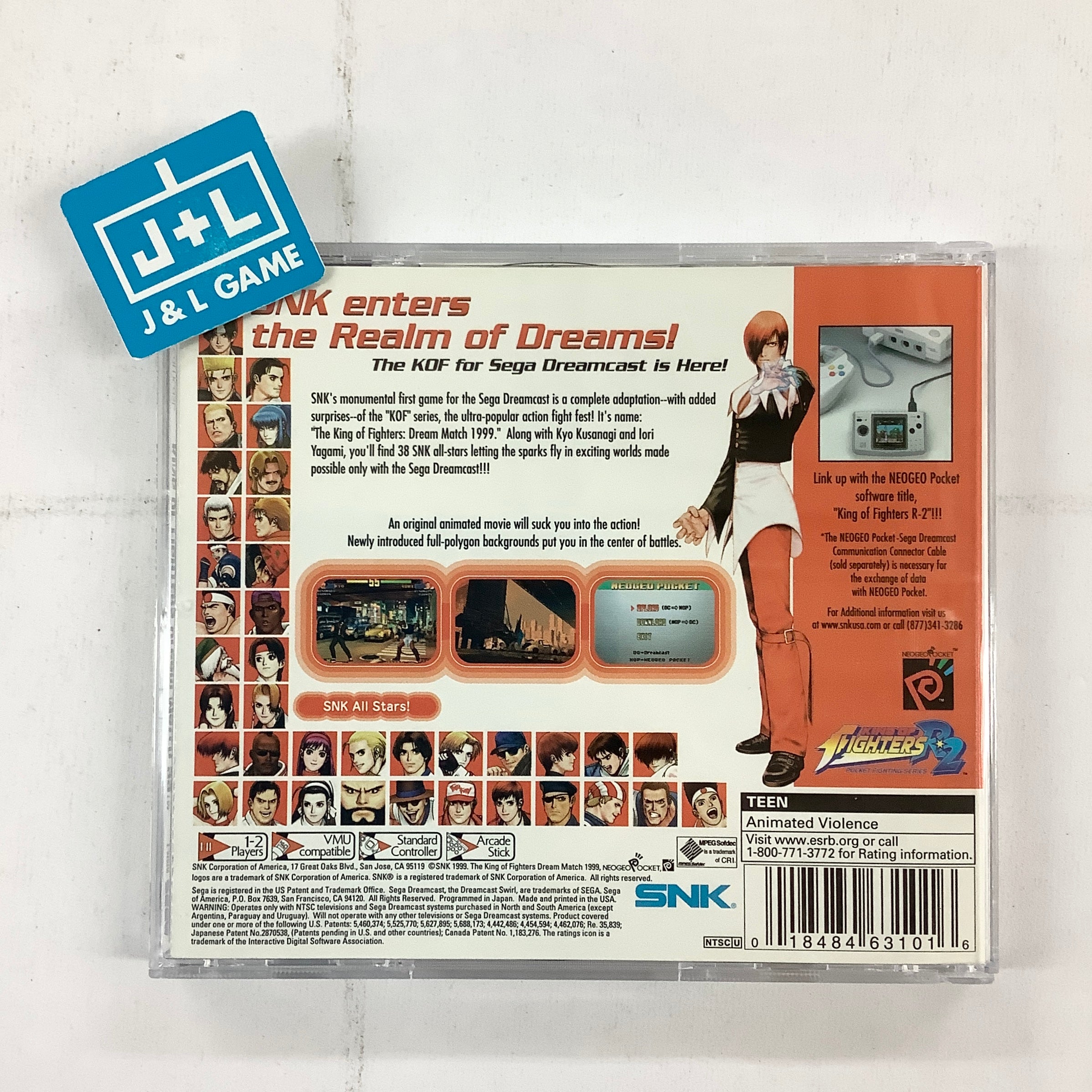 The King of Fighters: Dream Match 1999 - (DC) SEGA Dreamcast  [Pre-Owned] Video Games SNK   