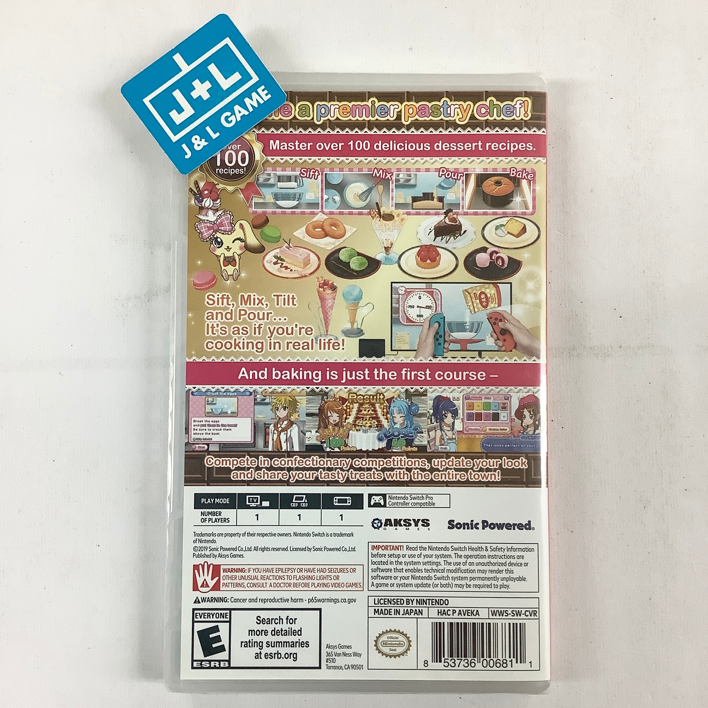 Waku Waku Sweets - (NSW) Nintendo Switch Video Games Aksys Games   