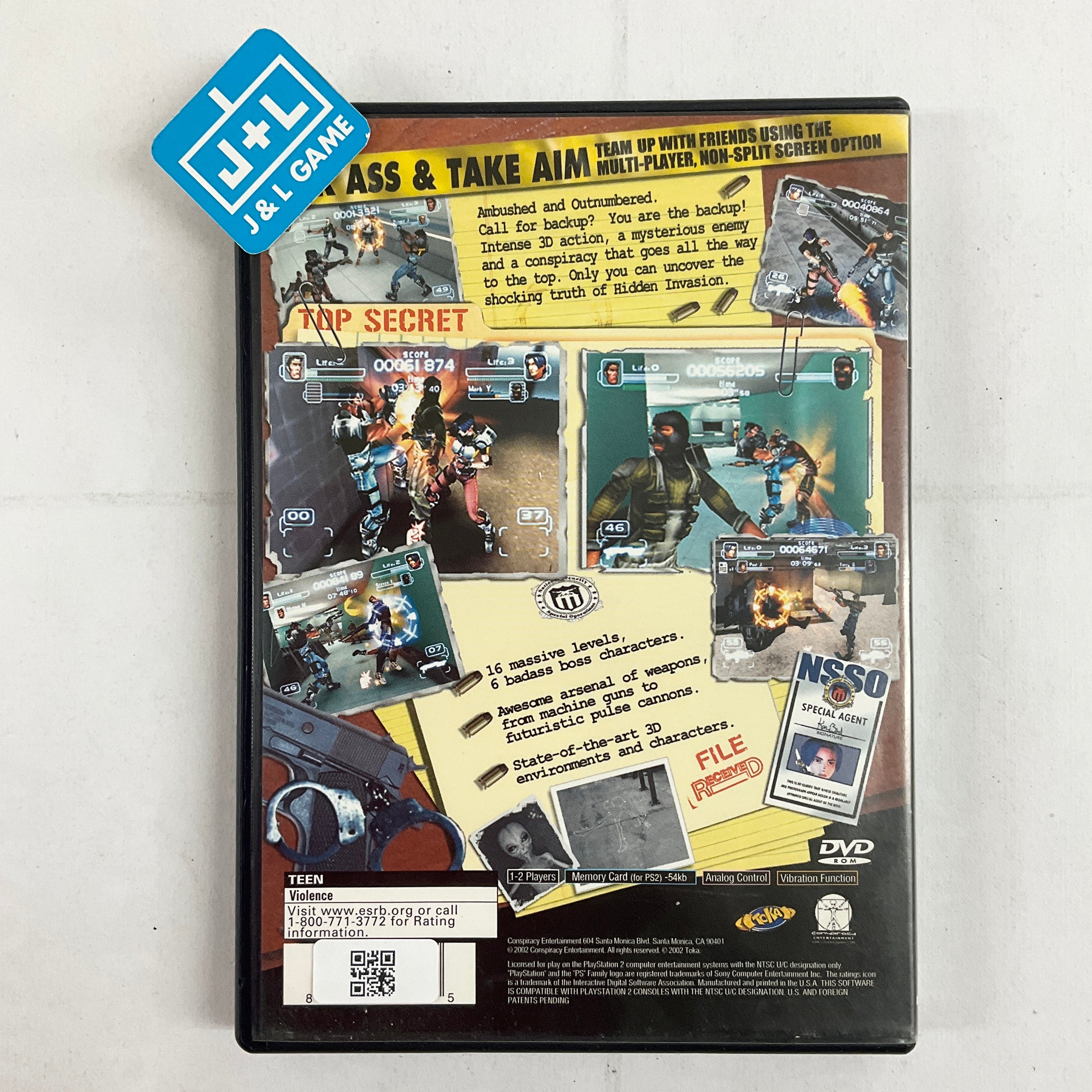 Hidden Invasion - (PS2) PlayStation 2 [Pre-Owned] Video Games Conspiracy Games   