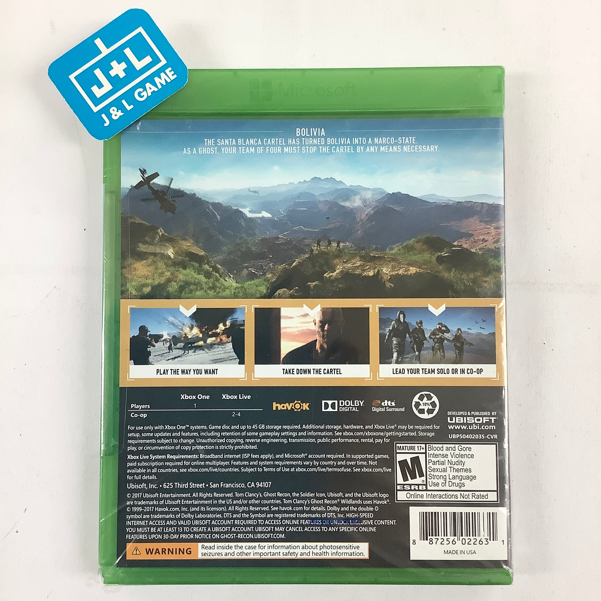 Tom Clancy's Ghost Recon: Wildlands - (XB1) Xbox One Video Games Ubisoft   