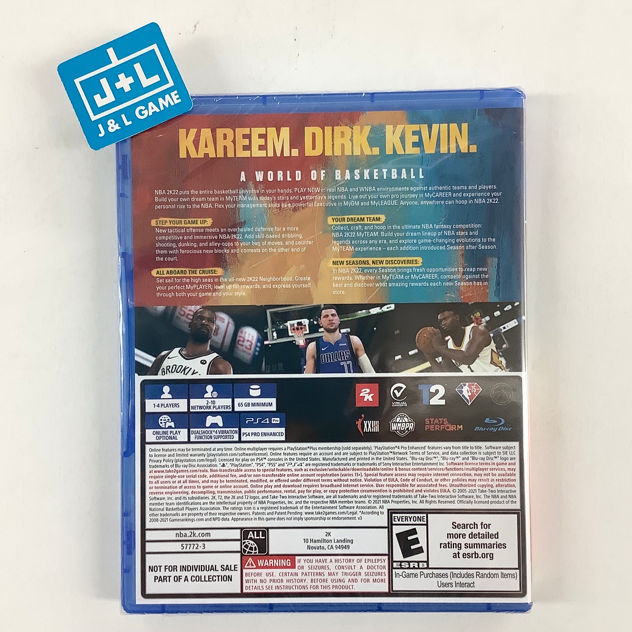 NBA 2K22 75th Anniversary Edition - (PS4) PlayStation 4 Video Games 2K   
